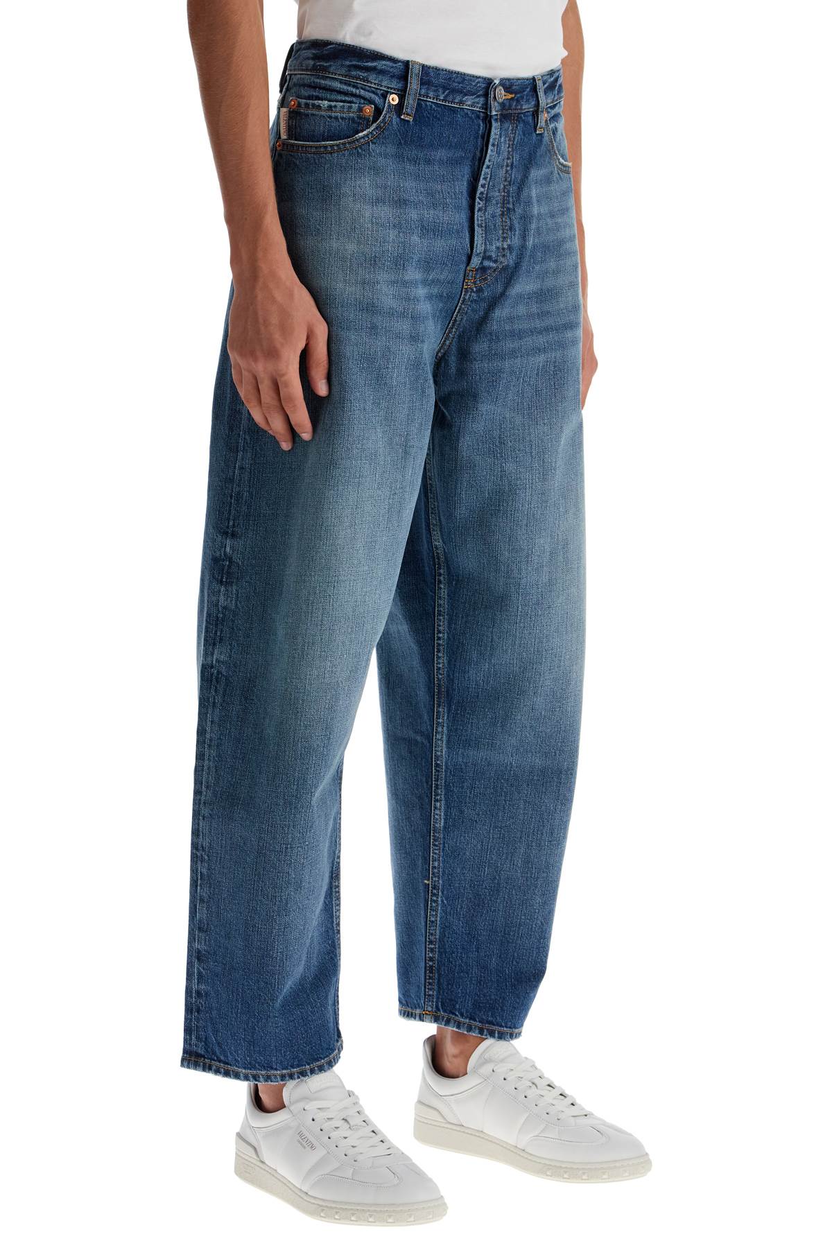 Valentino Garavani wide-legged cropped jeans with a relaxed image 1