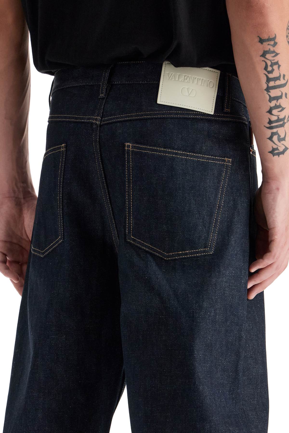 Valentino Garavani chino fit jeans for image 3