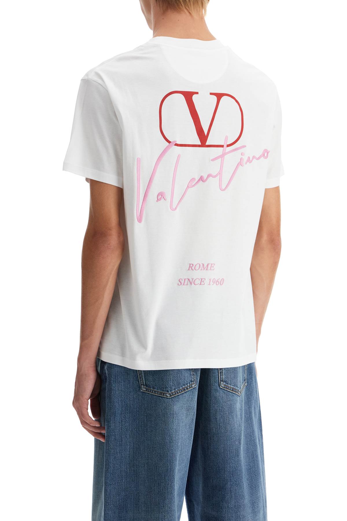 Valentino Garavani "t-shirt with embroidery and print design image 2