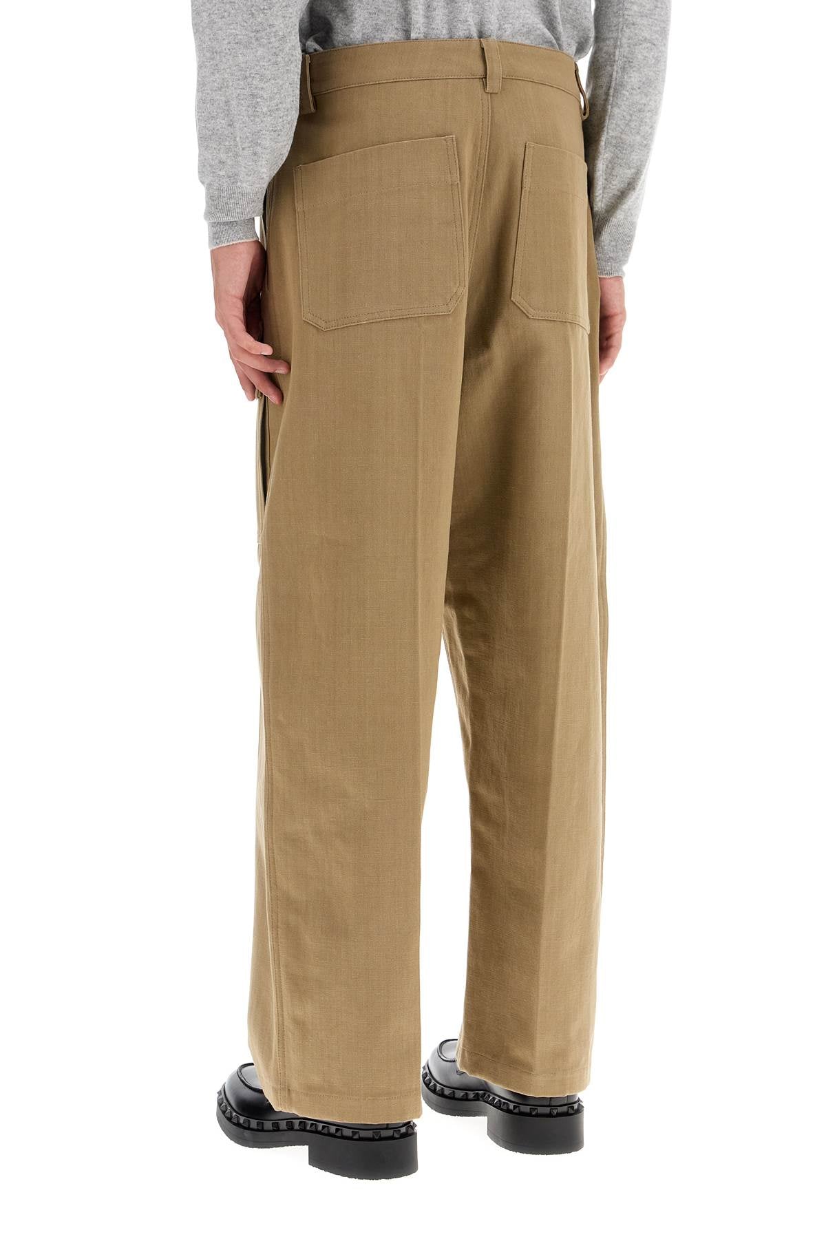 Valentino Garavani cargo canvas pants in italian style image 2