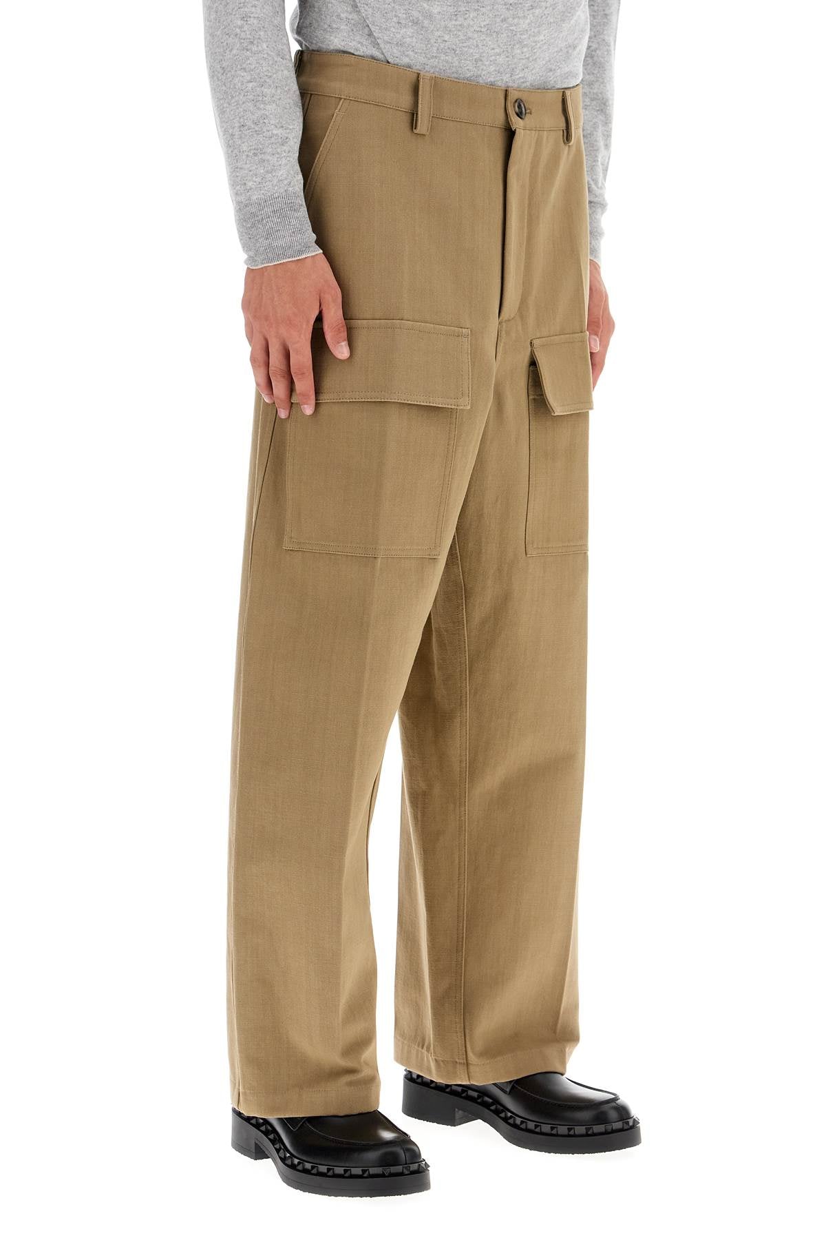 Valentino Garavani cargo canvas pants in italian style image 1