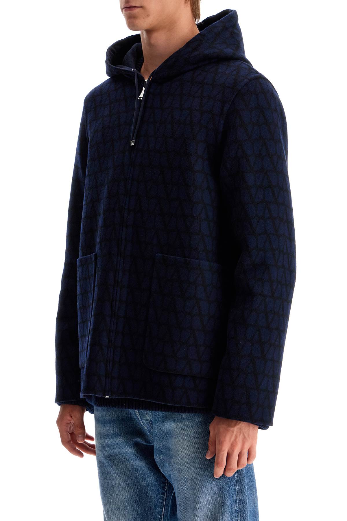 Valentino Garavani reversible wool caban coat image 3