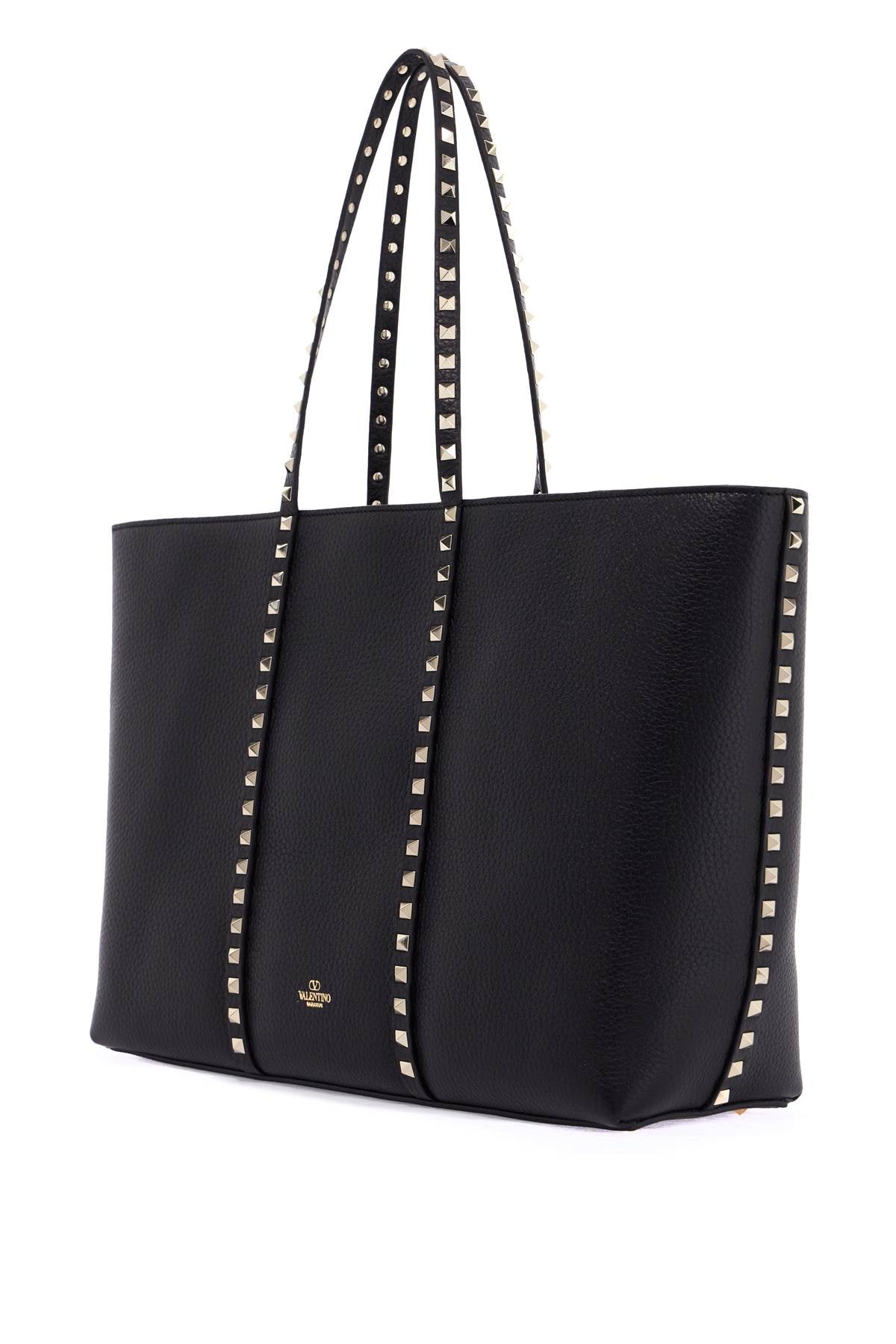 Valentino Garavani Rockstud Hammered Leather Tote Bag image 1