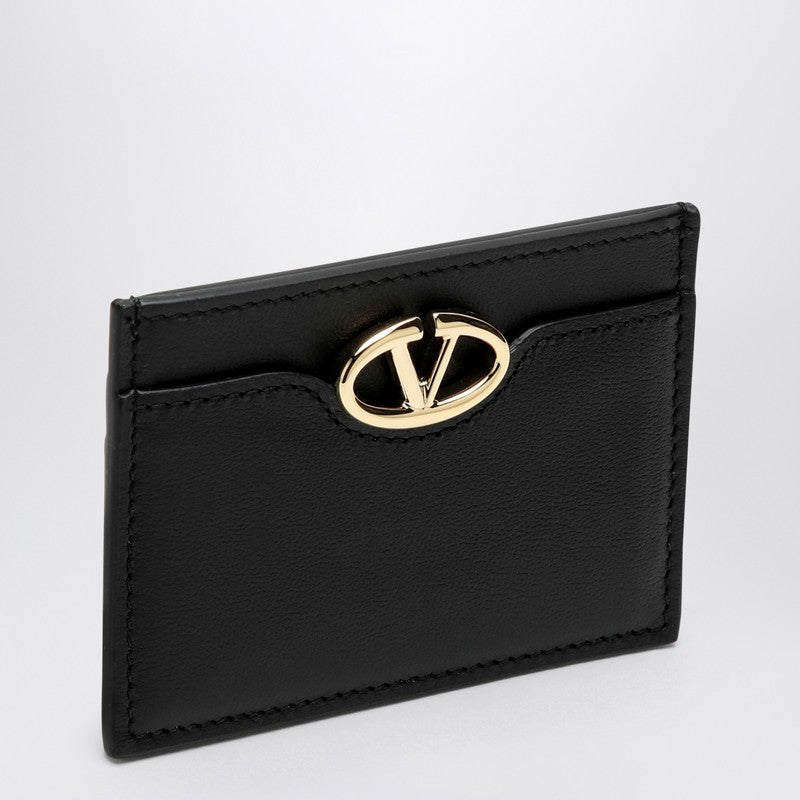 Valentino Garavani Vlogo The Bold black card holder – SLEEKEO