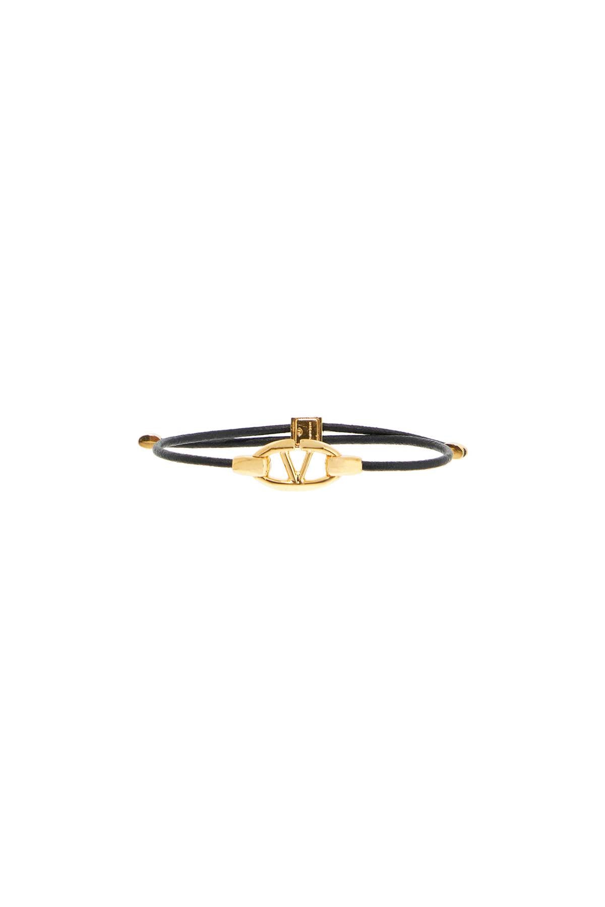 Valentino Garavani leather vlogo bracelet 'the bold image 0