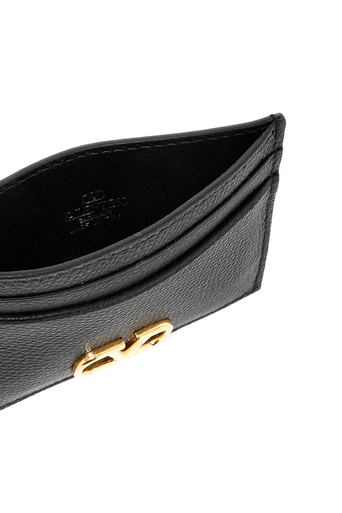 Valentino Garavani VLogo Signature Leather Card Holder image 1