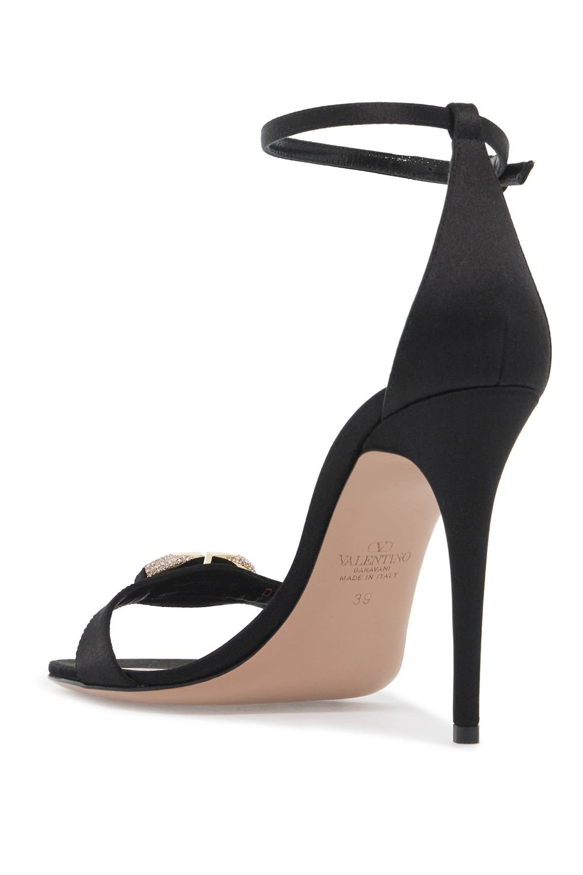 Valentino Garavani vlogo signature satin sandals image 2