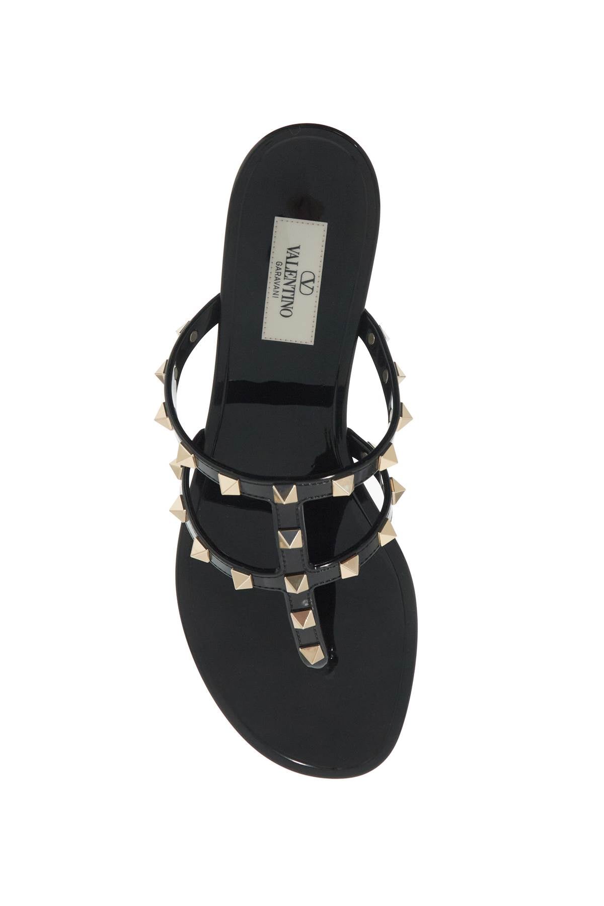 Valentino Garavani rockstud pvc thong sandals image 1