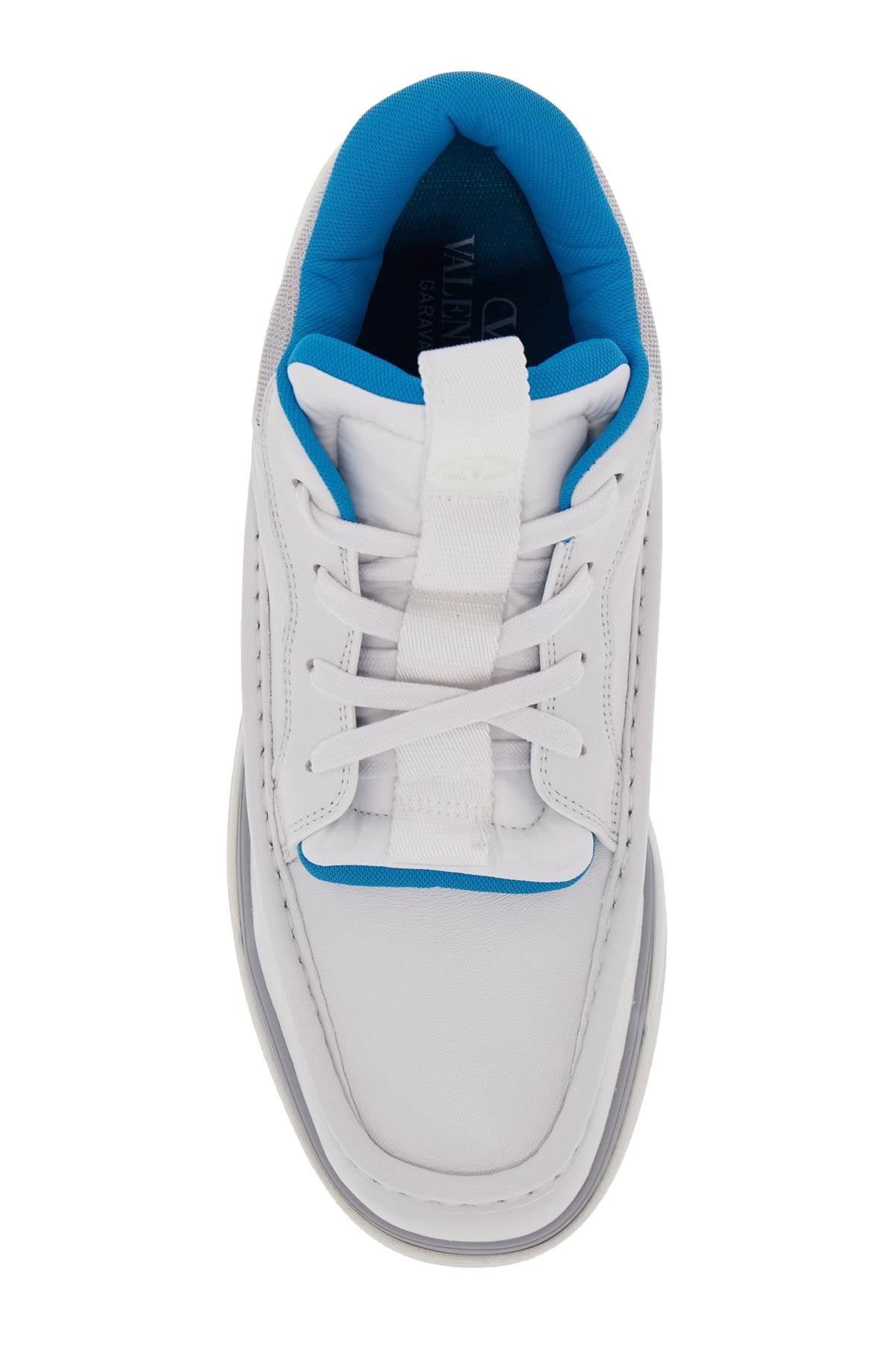 Valentino Garavani Leather and Mesh Mid-Top Runboot Sneakers image 1