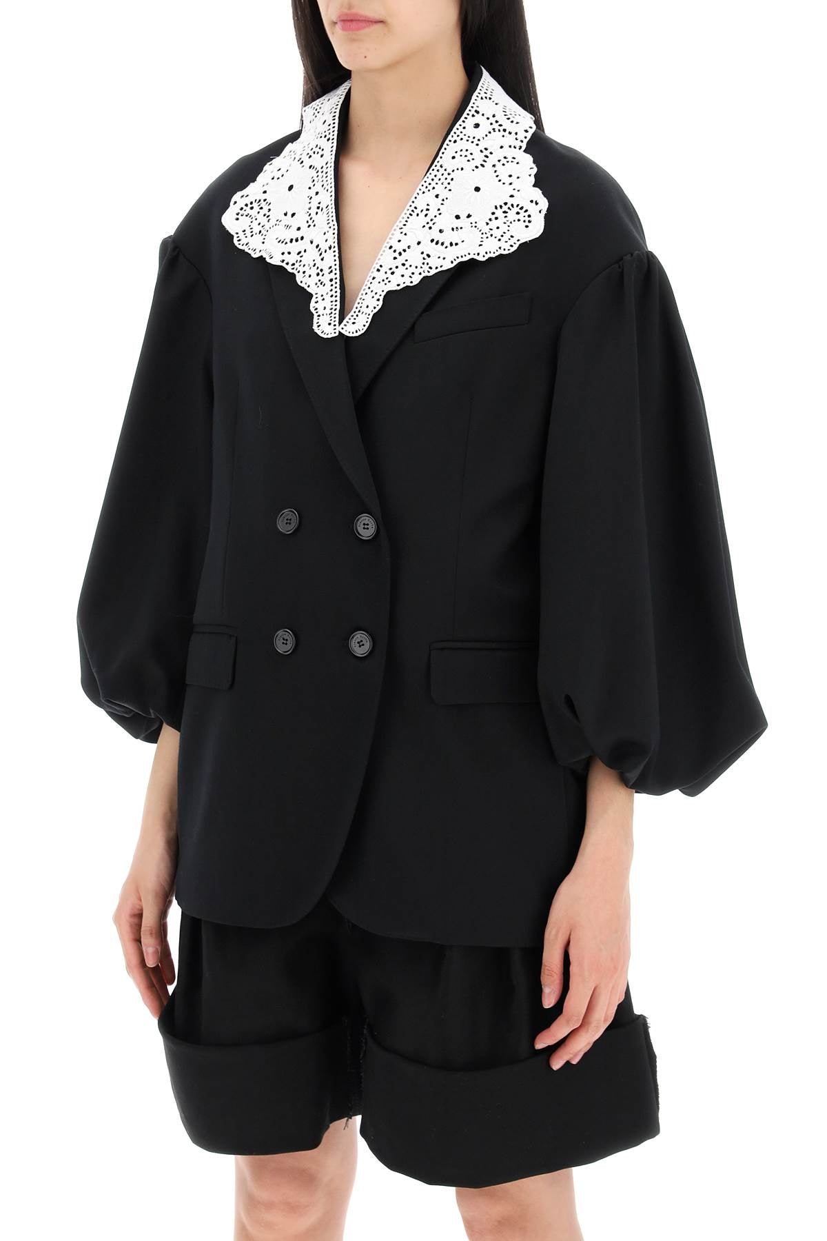 Simone Rocha "oversized blazer with lace image 3