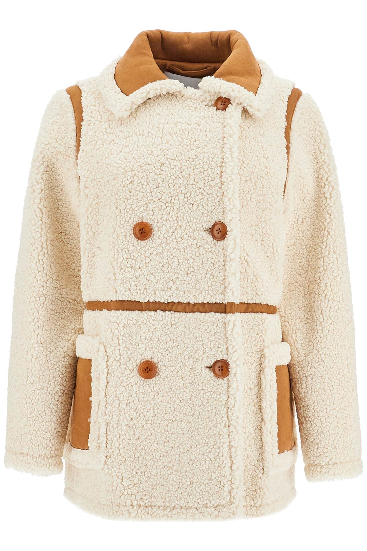 Stand Studio Chloe Faux Shearling Jacket - Brown image 0