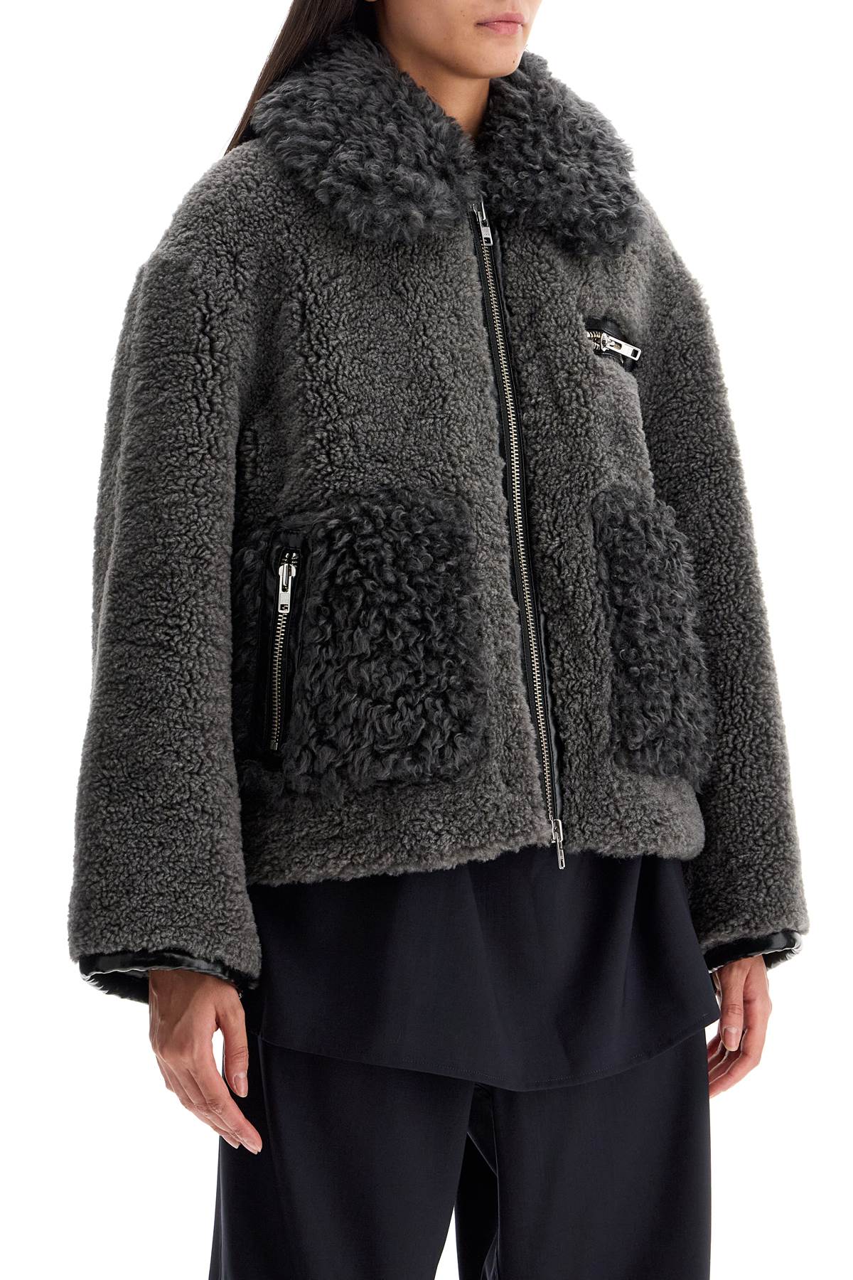 Stand Studio short eco shearling coat image 1