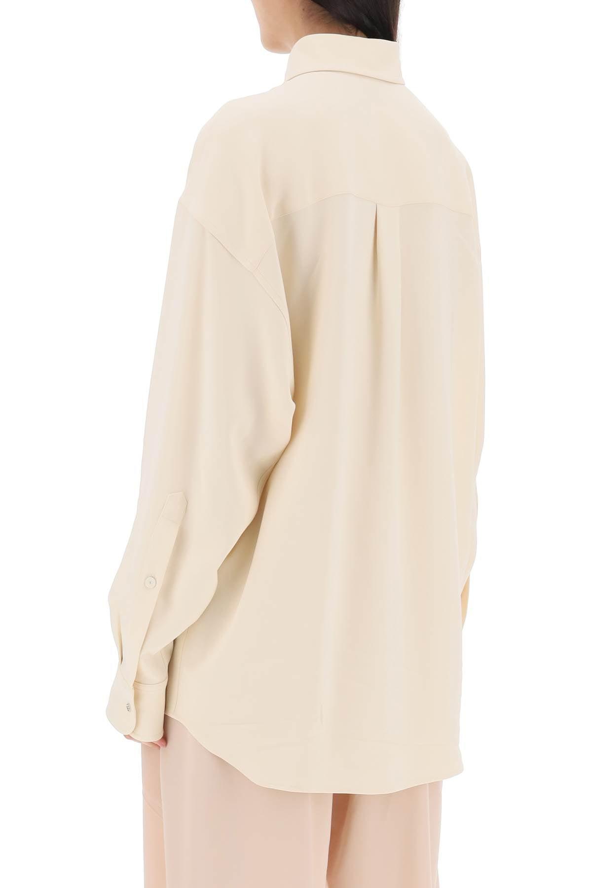 Stella McCartney oversized shirt in crepe jersey image 2