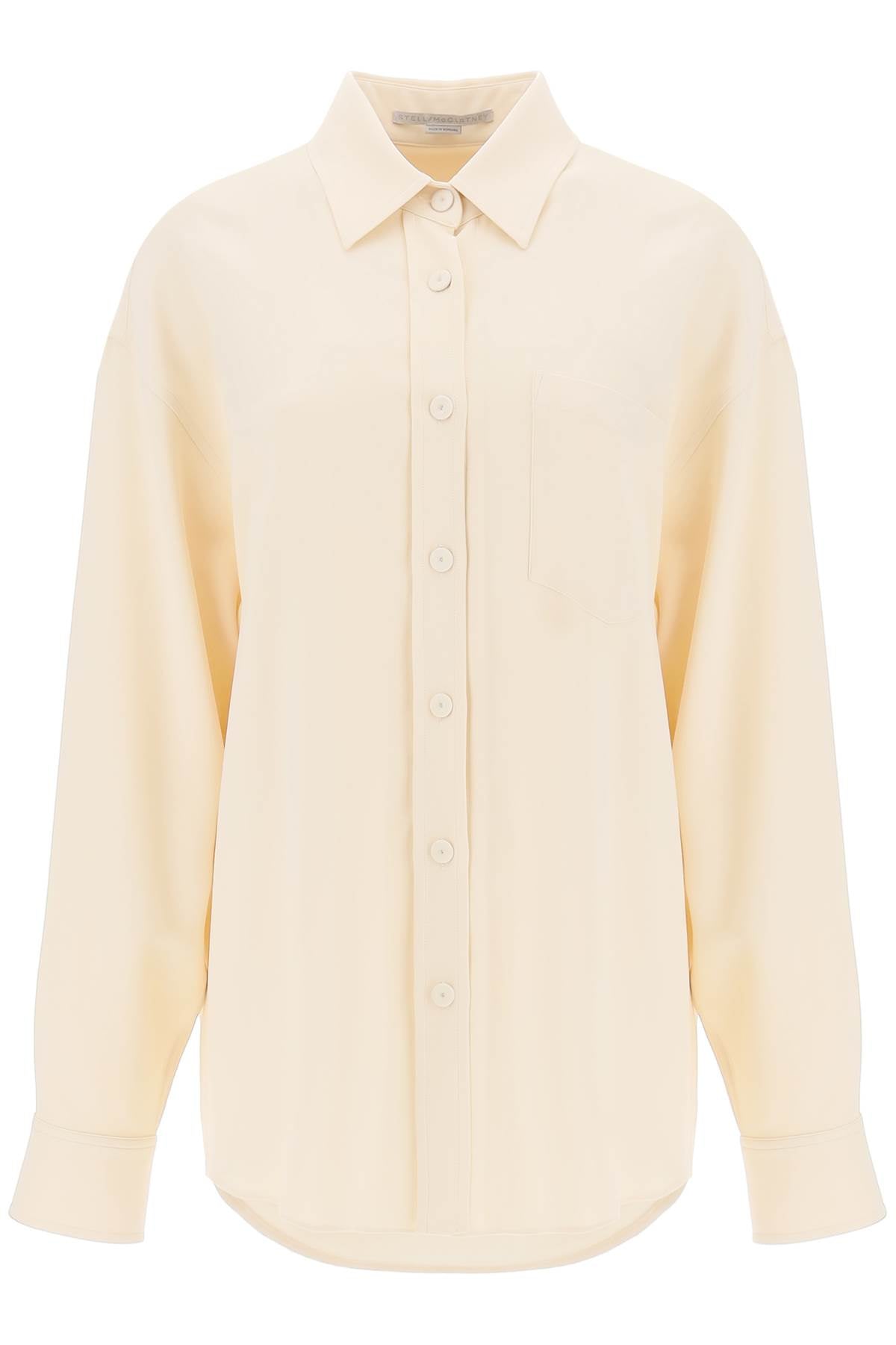 Stella McCartney oversized shirt in crepe jersey image 0