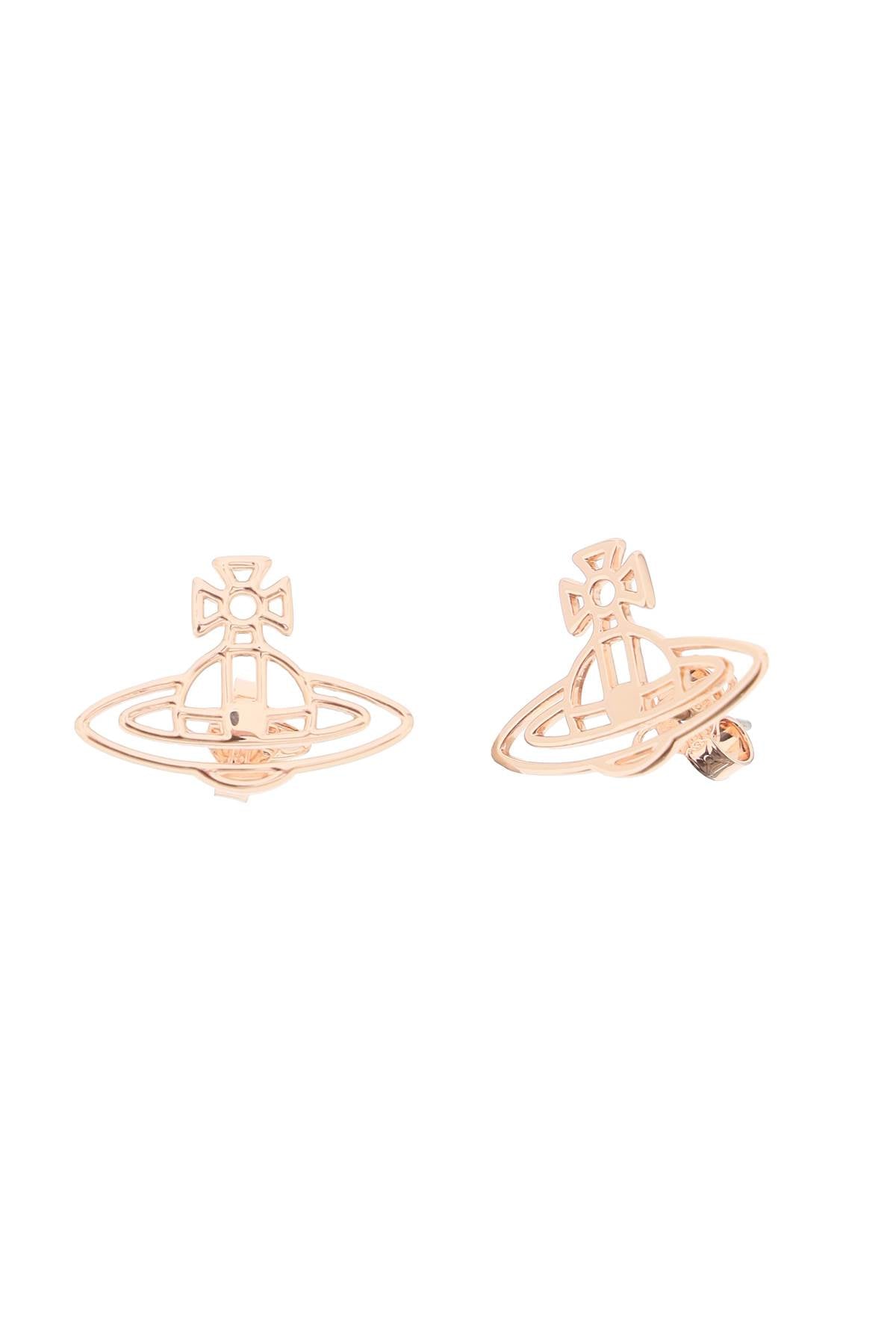 Vivienne Westwood Rose Gold Orb Earrings image 0