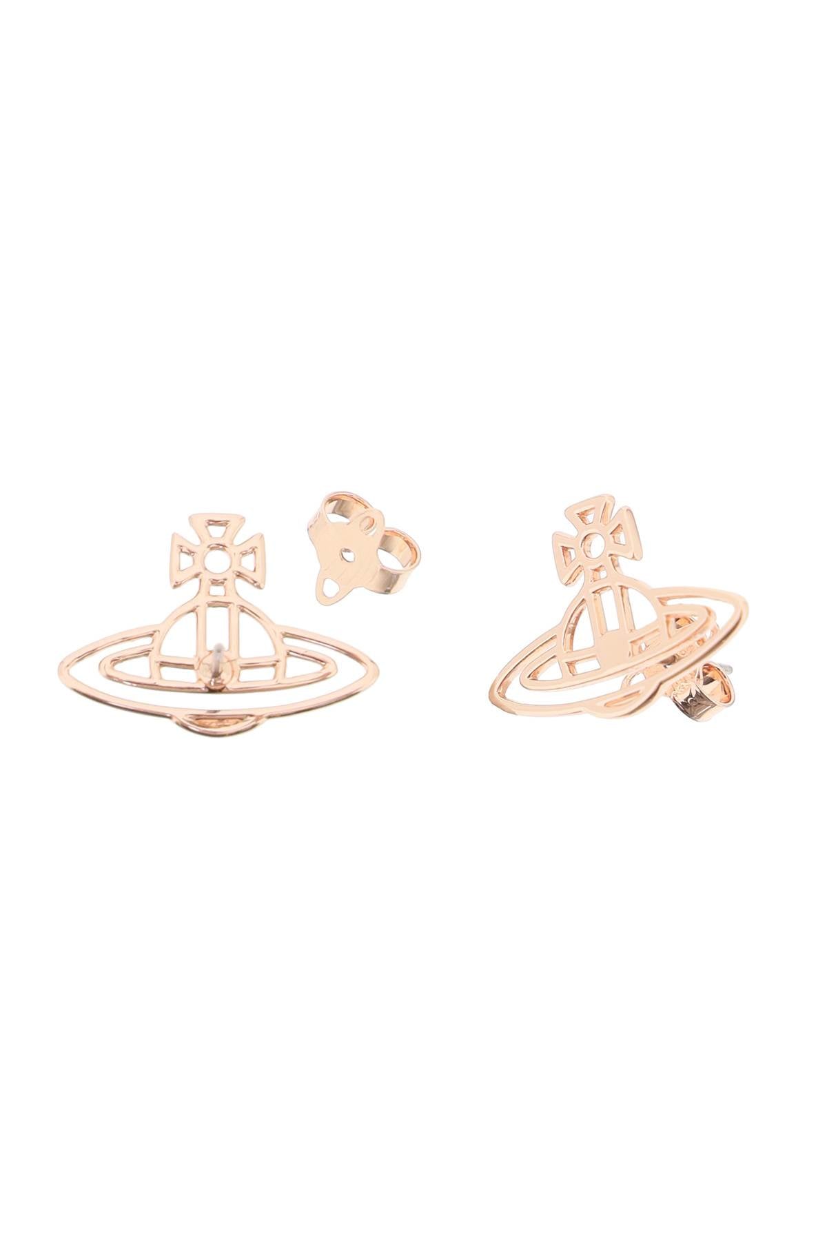 Vivienne Westwood Rose Gold Orb Earrings image 2