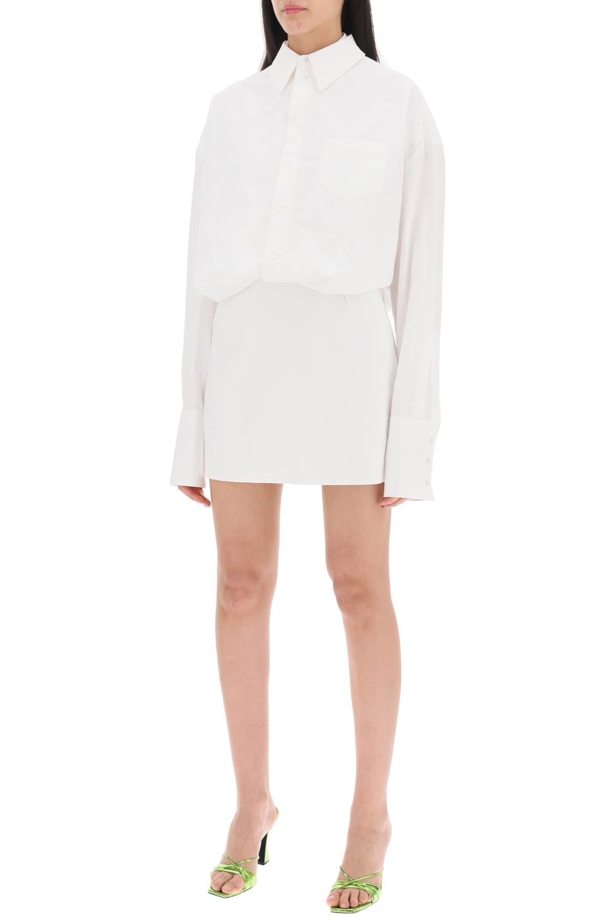 SLEEKEO Nuno Mini Shirt Dress - Cotton Poplin image 3