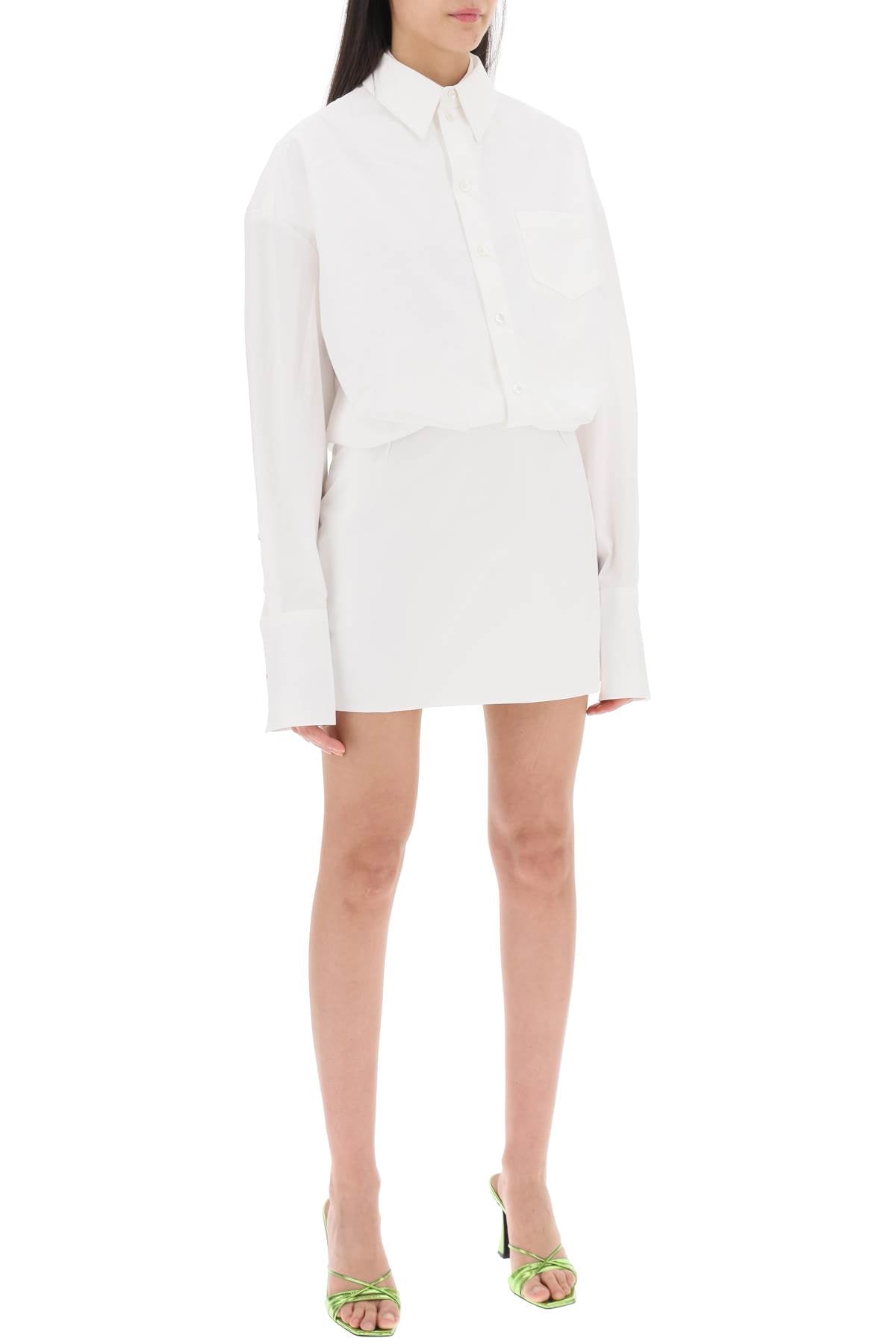 SLEEKEO Nuno Mini Shirt Dress - Cotton Poplin image 1