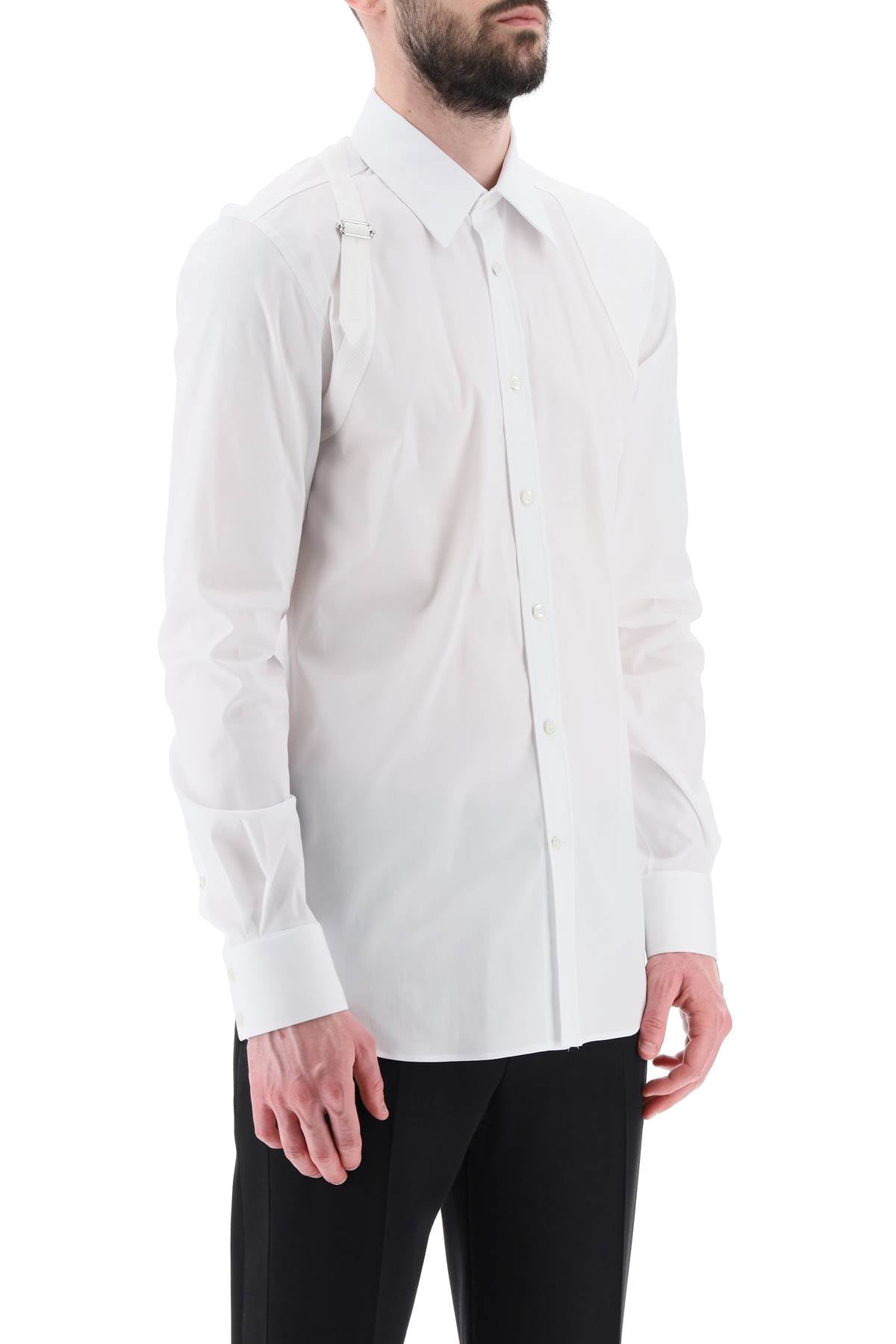 Alexander Mcqueen stretch cotton harness shirt image 1