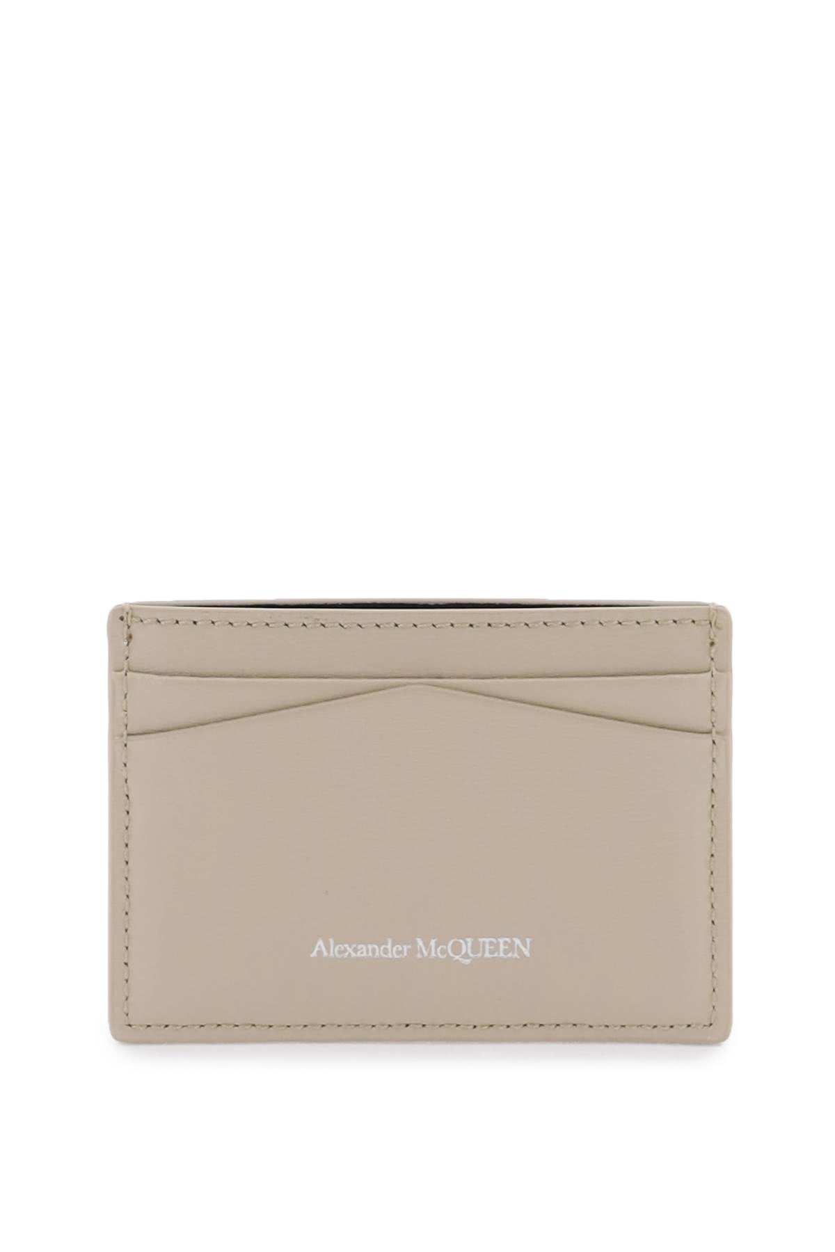 Alexander Mcqueen saffiano leather skull card holder image 2