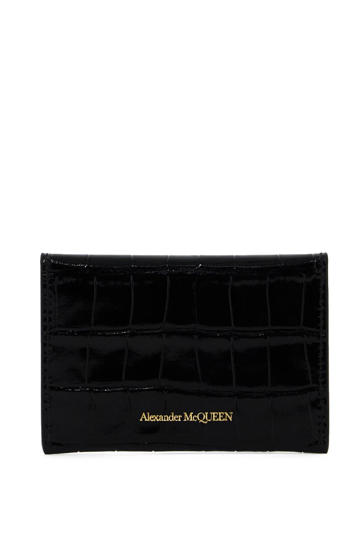 Alexander McQueen Skull Cardholder in Embossed Leather image 2