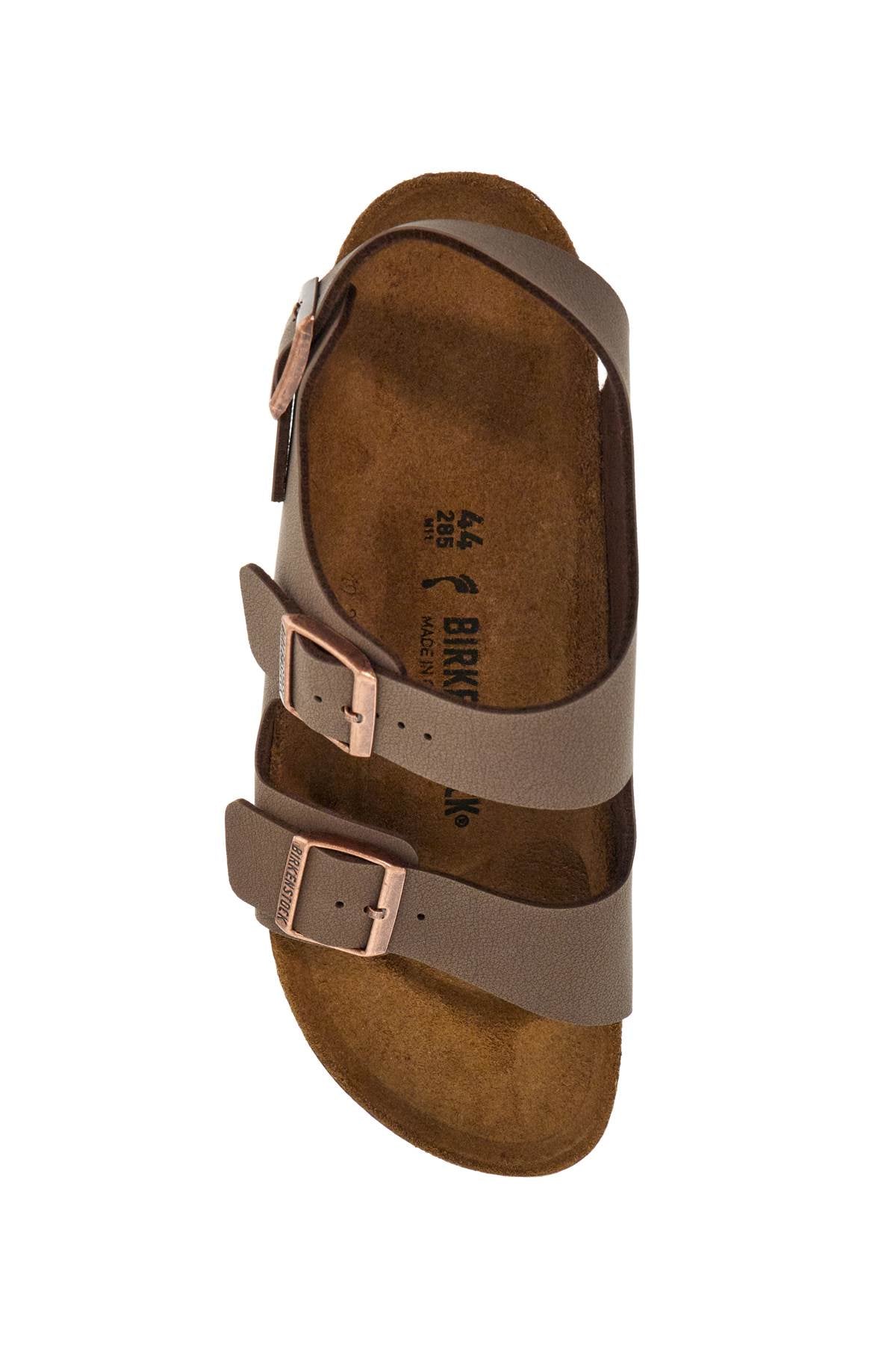 Birkenstock birkoflor mocca sandals with cork sole and adjustable straps milano image 1