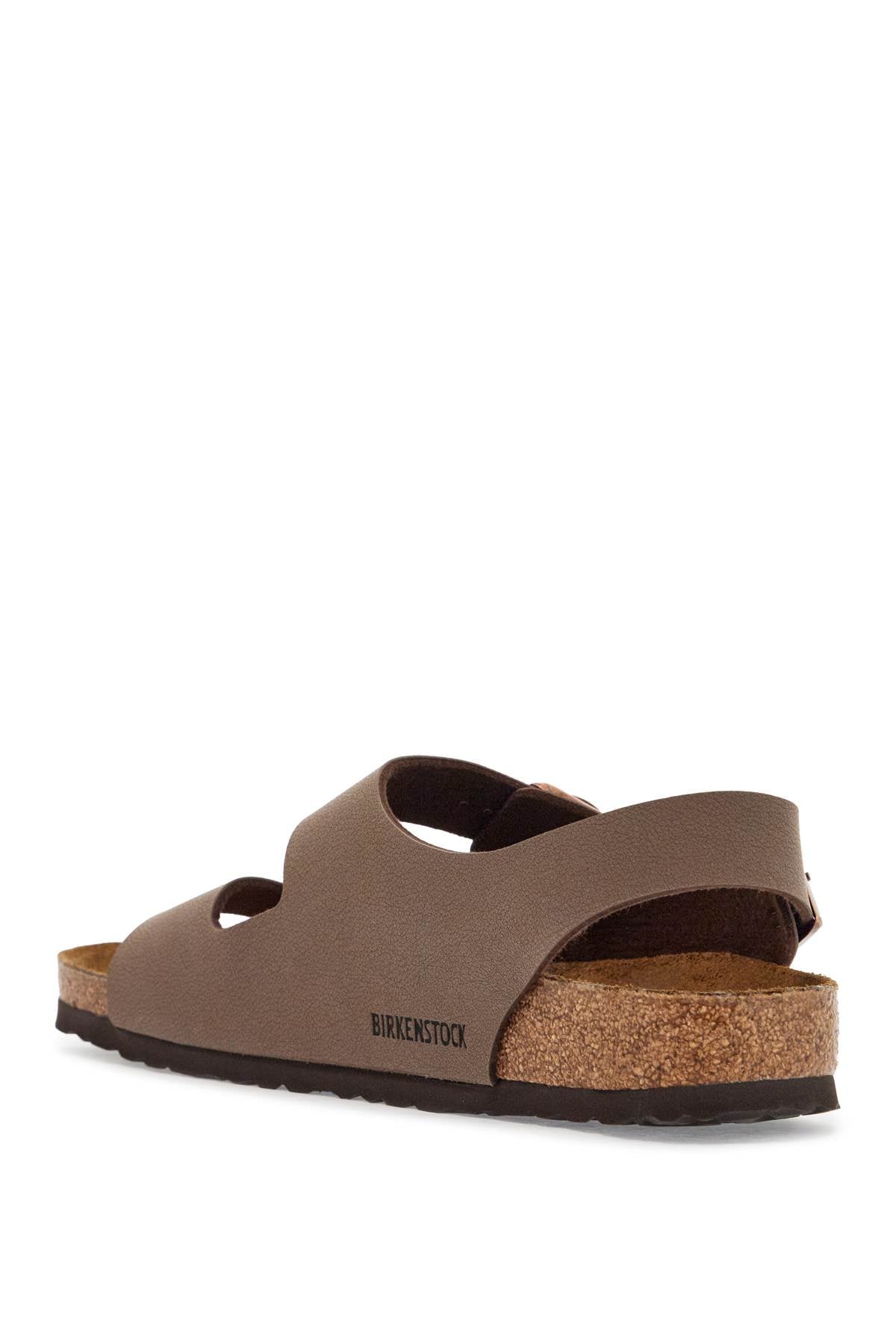 Birkenstock birkoflor mocca sandals with cork sole and adjustable straps milano image 2