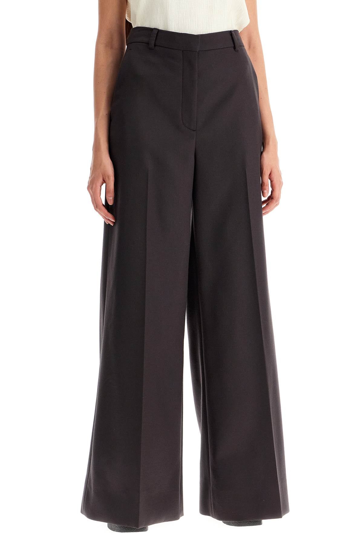 Stella McCartney Wide-Leg Flared Flannel Pants image 1