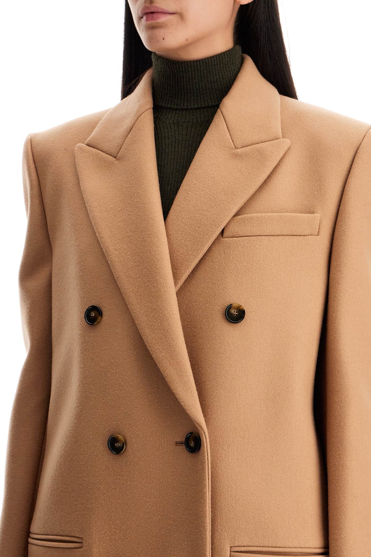 Stella McCartney Long Double-Breasted Wool Coat image 3