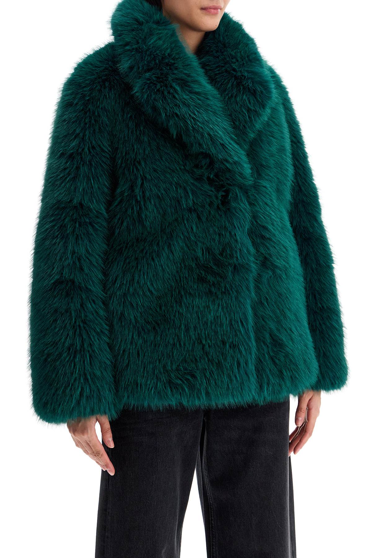 Stand Studio Short Faux Fur Hunter Coat image 1