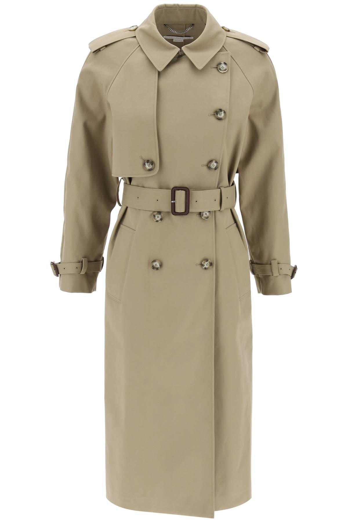 Stella McCartney Sustainable Cotton Double-Breasted Trench Coat image 0