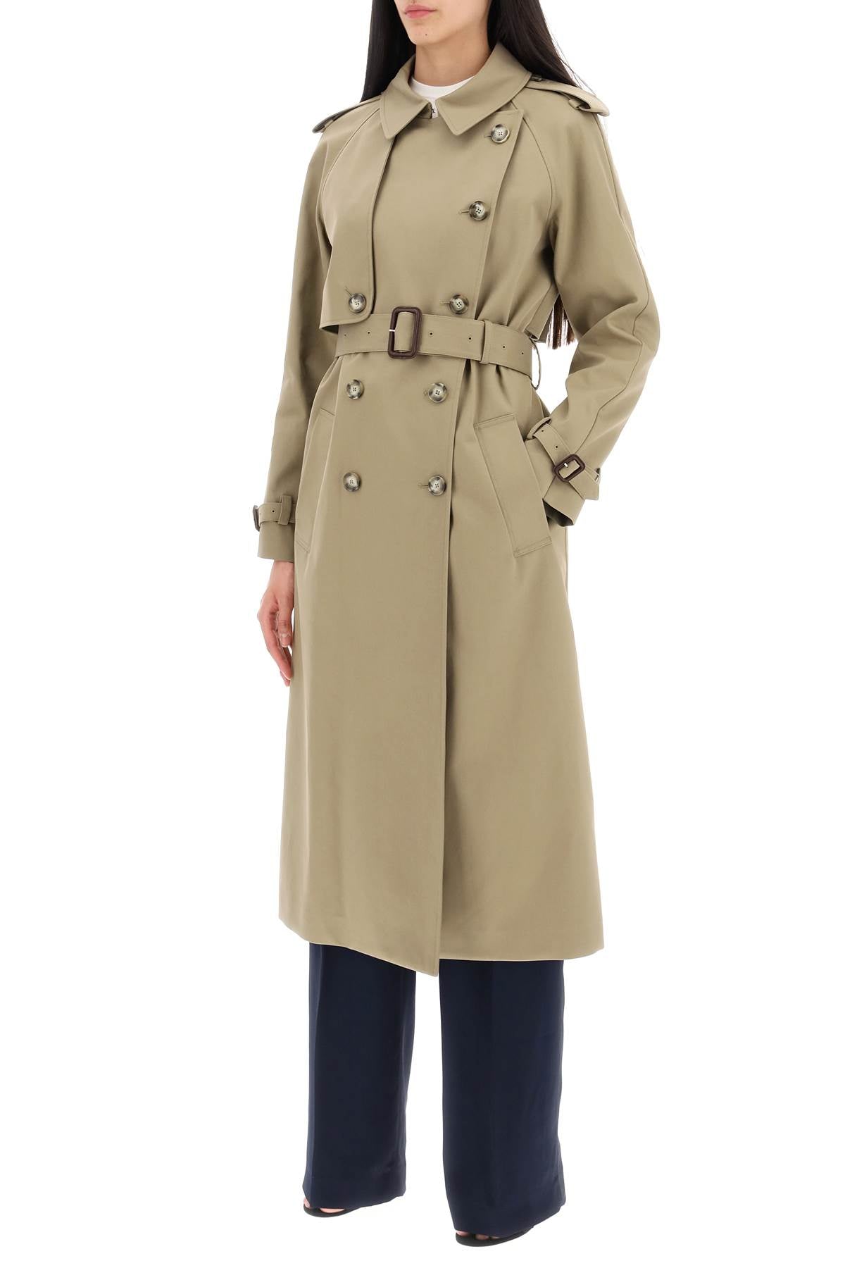 Stella McCartney Sustainable Cotton Double-Breasted Trench Coat image 3