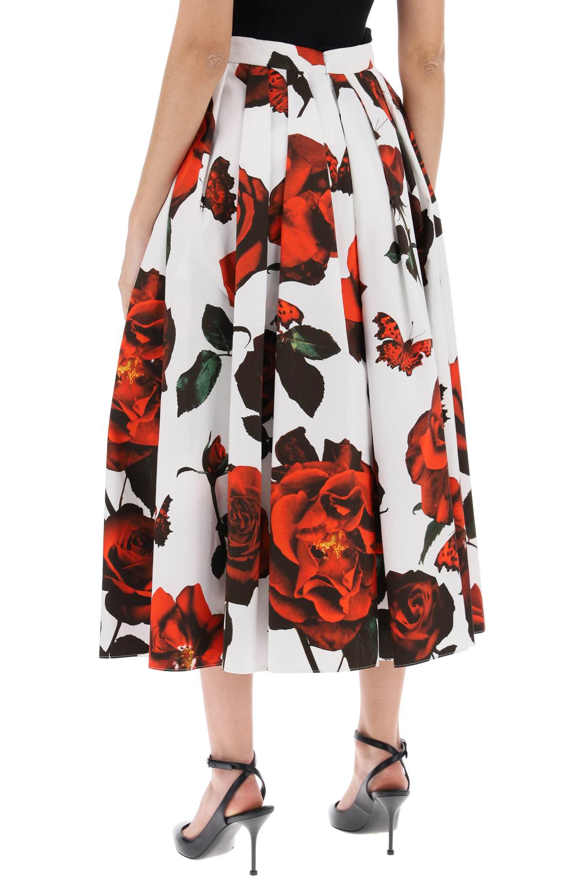 Alexander Mcqueen tudor rose pleated image 2