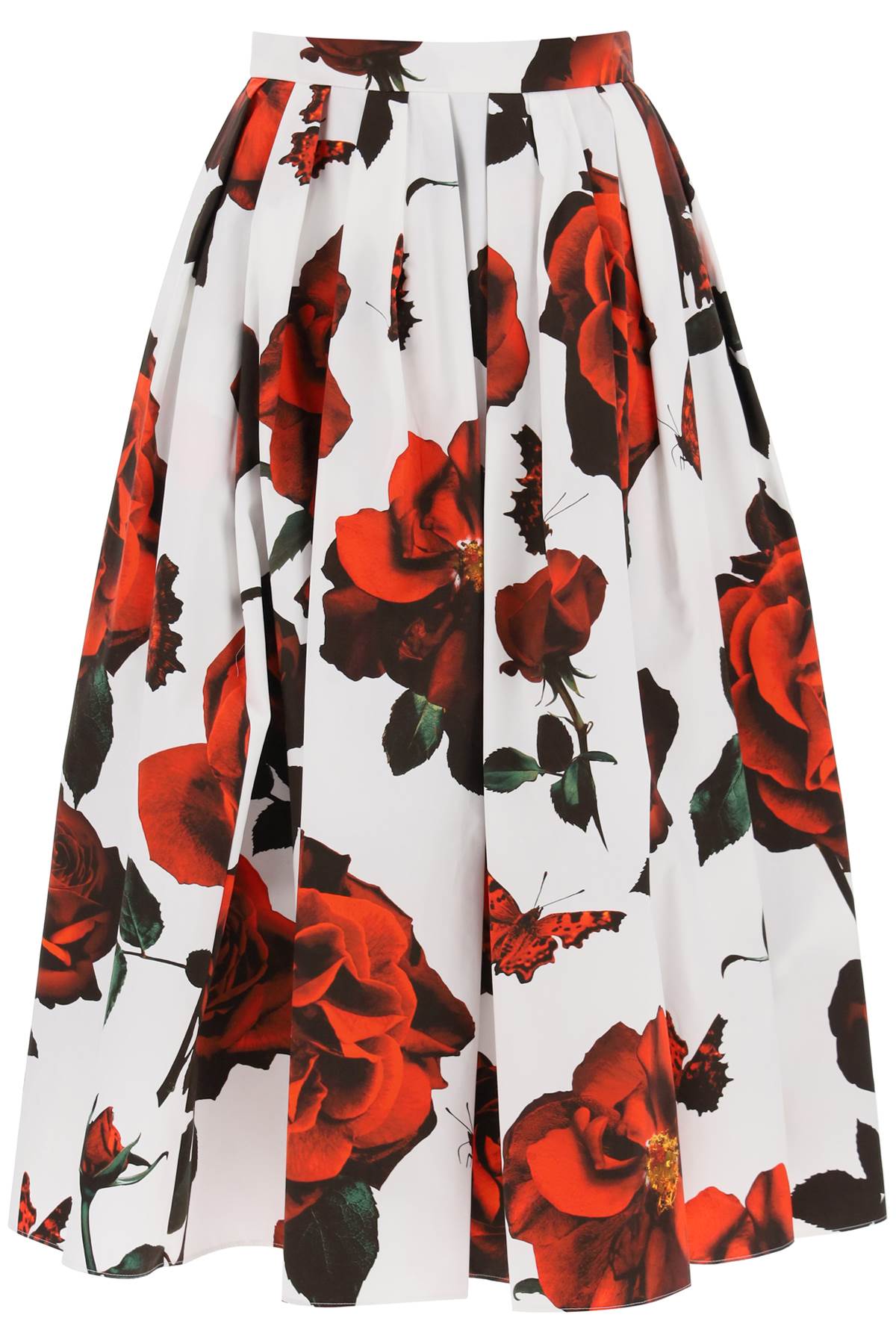 Alexander Mcqueen tudor rose pleated image 0