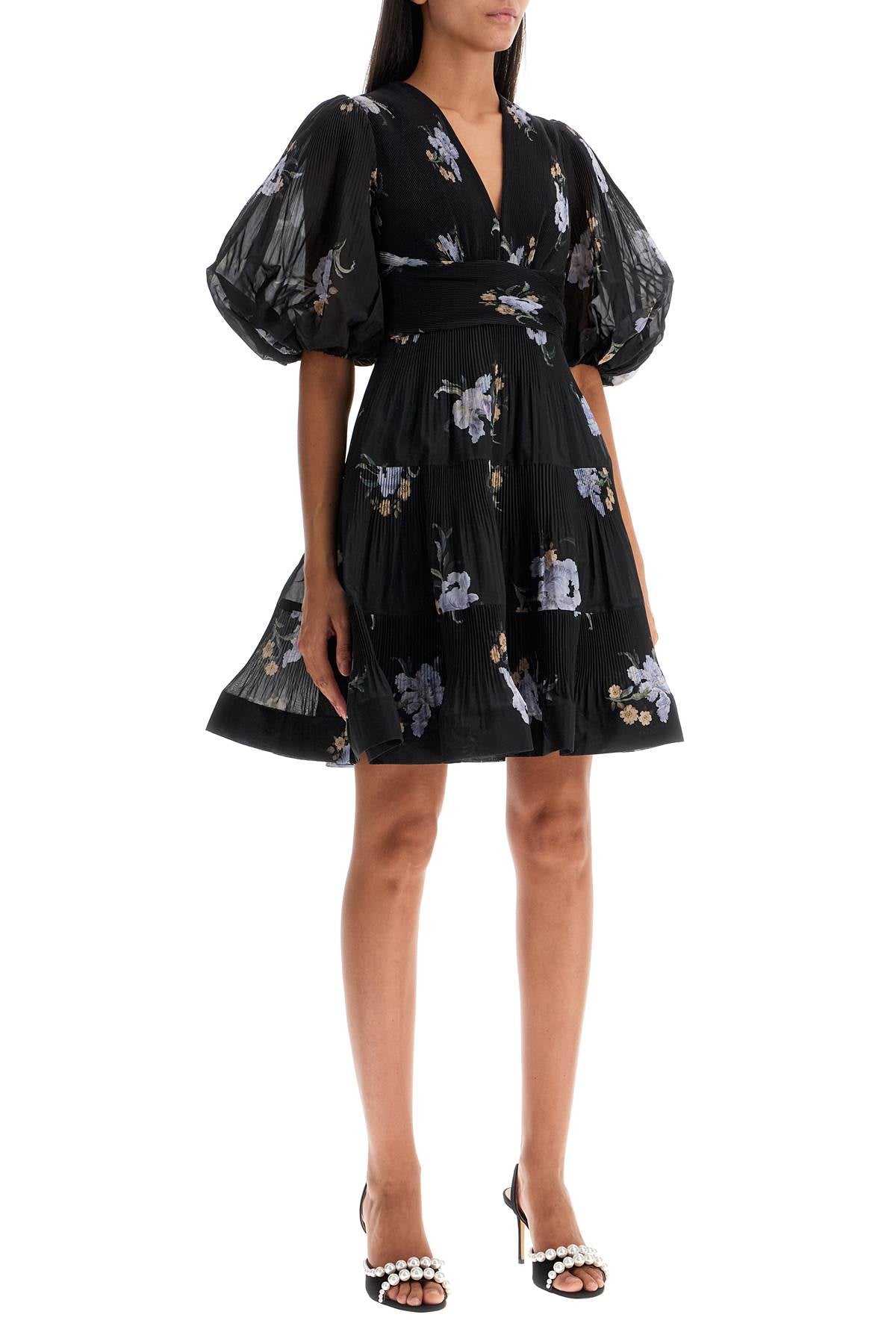 Zimmermann pleated organza mini dress image 1