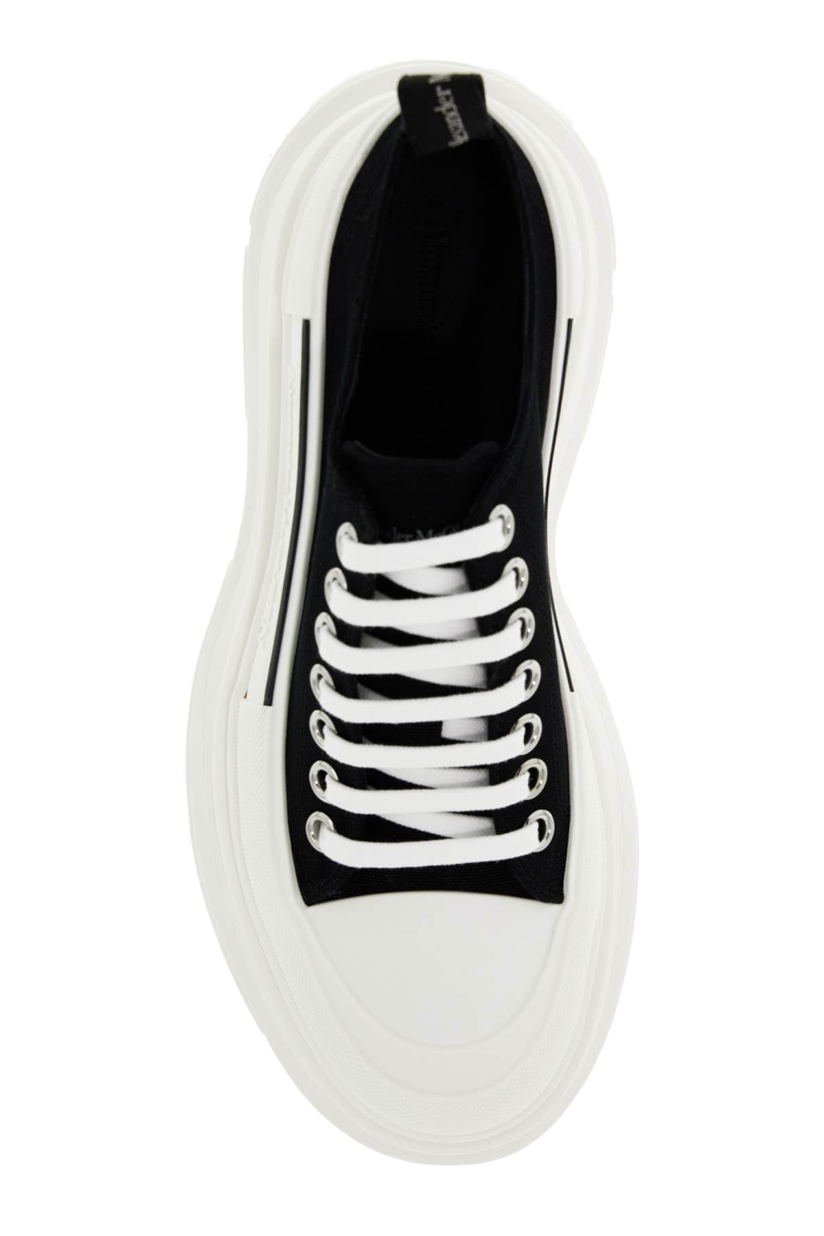 Alexander McQueen Tread Slick Sneakers: Embossed Logo, Cotton Canvas image 1