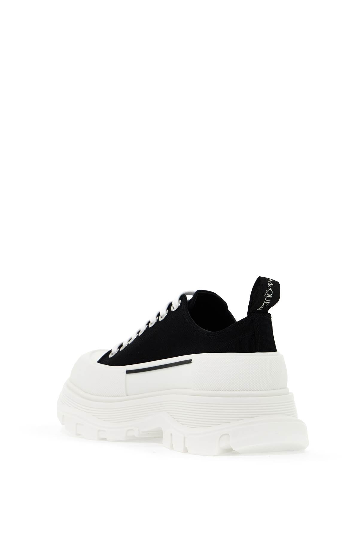 Alexander McQueen Tread Slick Sneakers: Embossed Logo, Cotton Canvas image 2