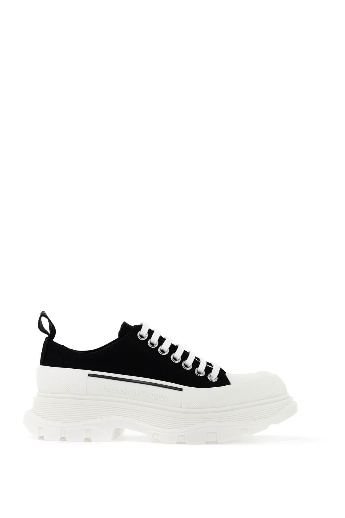 Alexander McQueen Tread Slick Sneakers: Embossed Logo, Cotton Canvas image 0