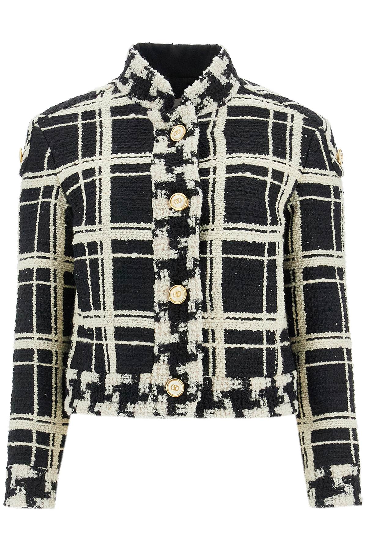 Valentino Garavani Macro Check Tweed Jacket image 0