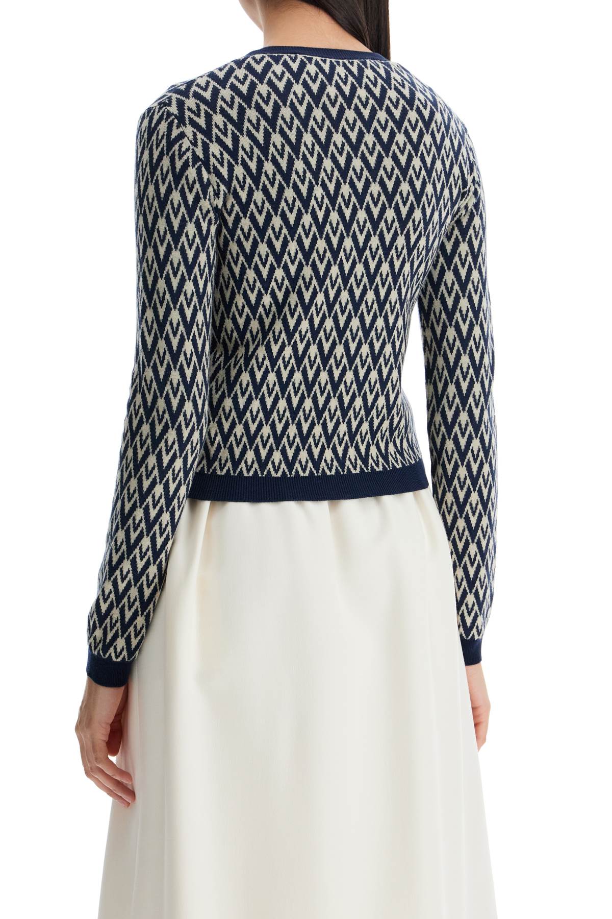 Valentino Garavani Ida Jacquard Wool Cardigan image 2