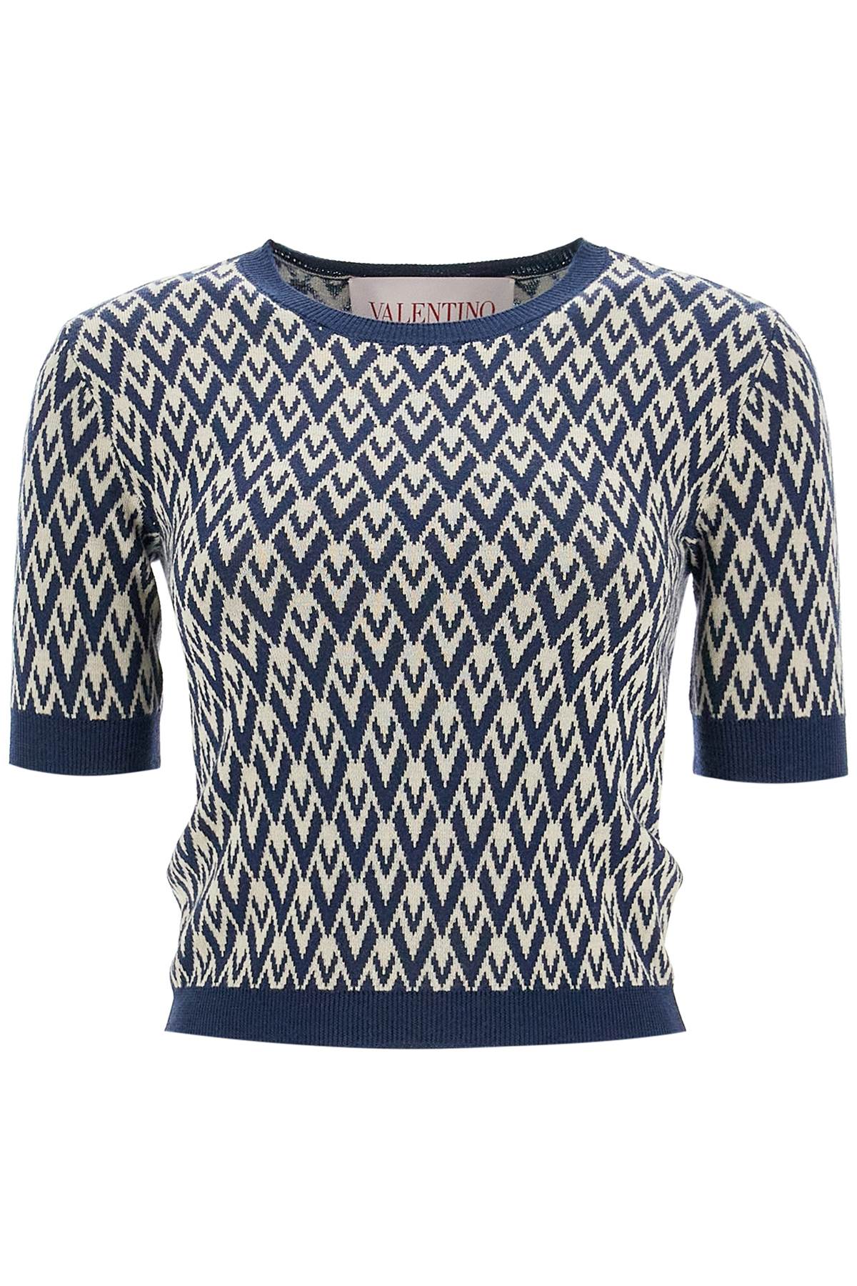 Valentino Garavani Ida Short-Sleeved Wool Pullover image 0