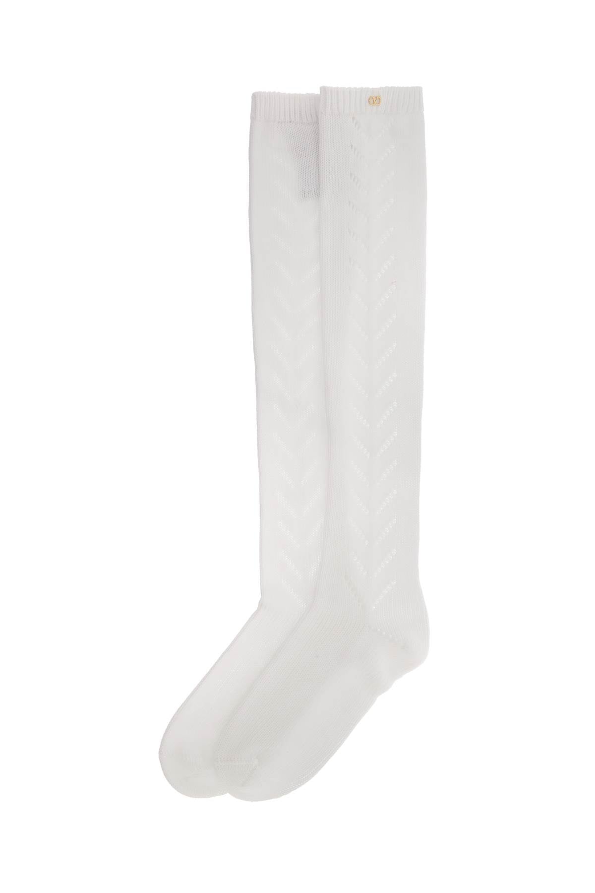 Valentino Garavani Perforated Cotton Socks image 0