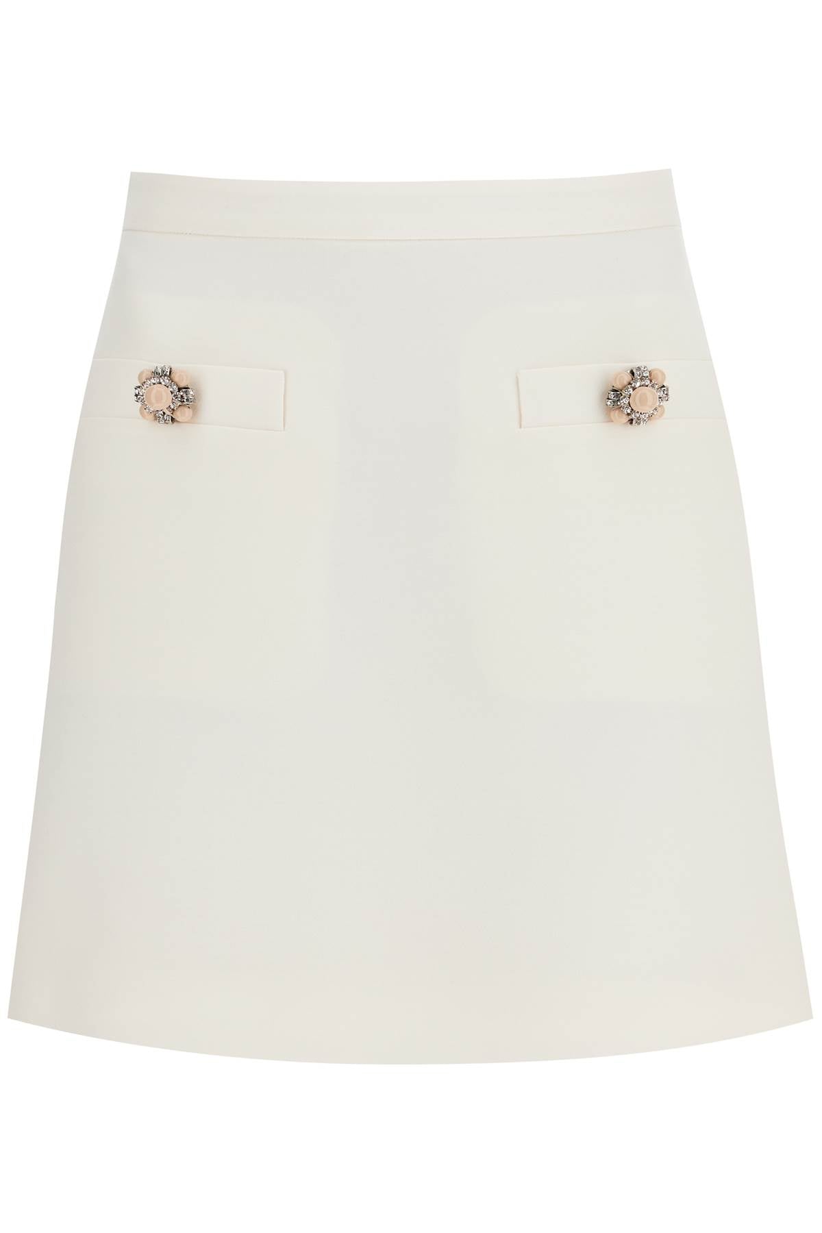 Valentino Garavani Crepe Couture Flared Mini Skirt image 0