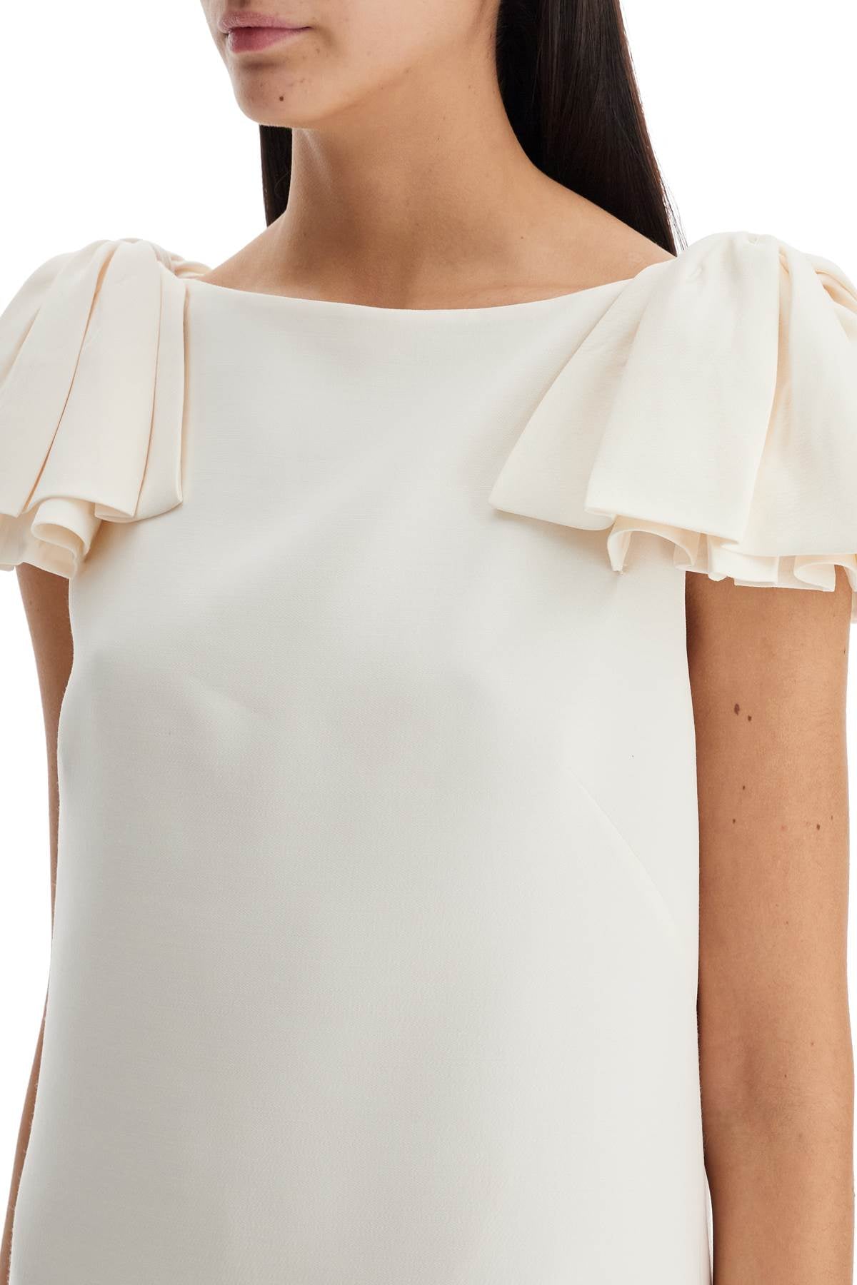 Valentino Garavani Mini Crepe Couture Dress with Bows image 3