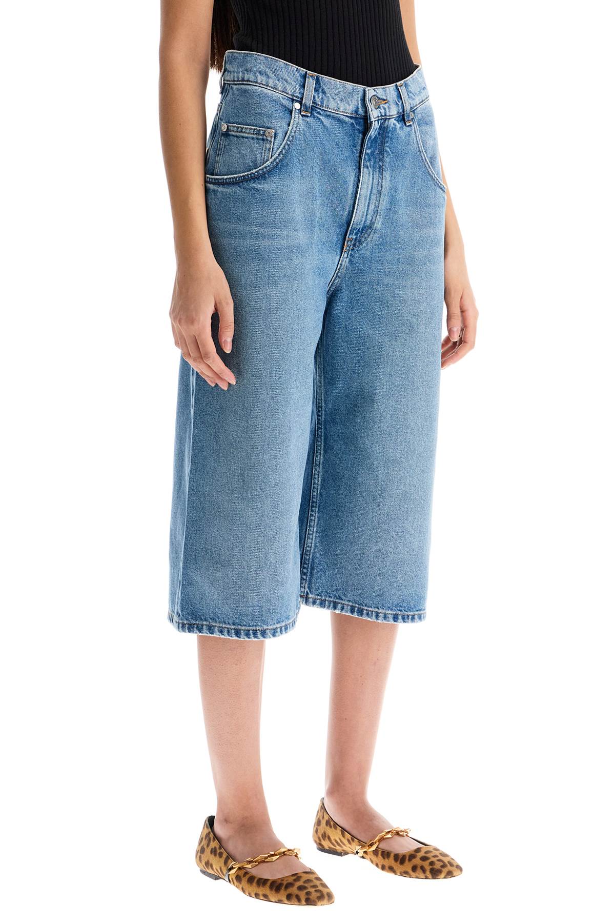 Stella McCartney Distressed Cropped Flare Jeans image 1