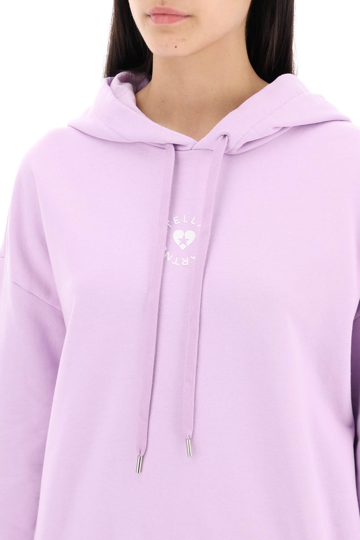 Stella McCartney iconic mini heart hooded sweatshirt image 3