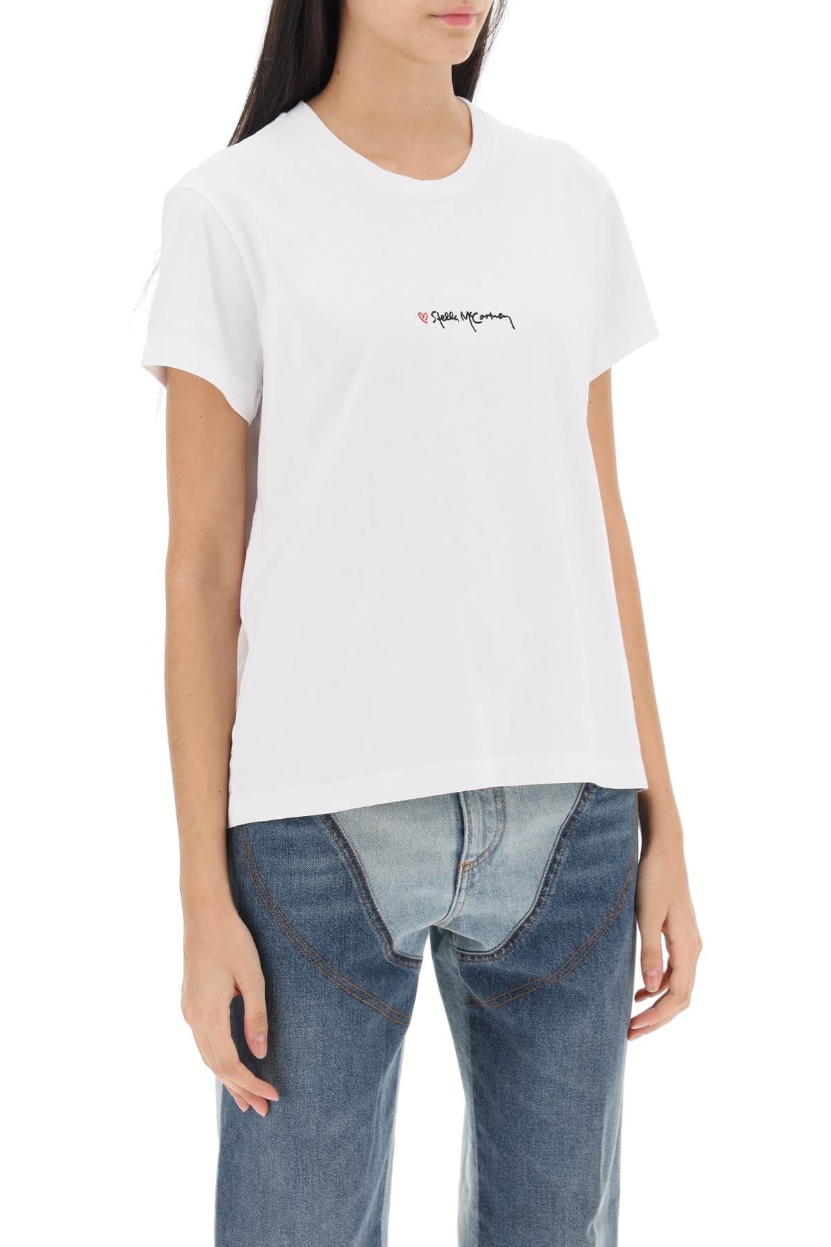 Stella McCartney t-shirt with embroidered signature image 1