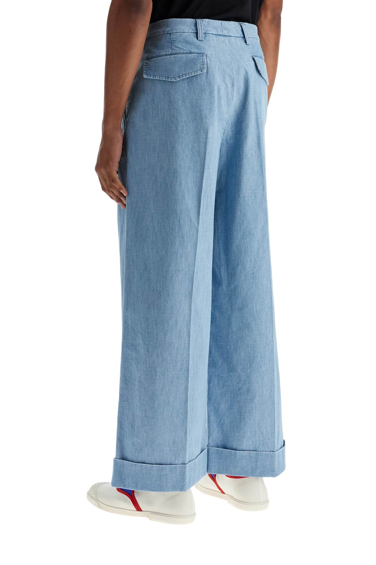 Valentino Garavani wide cropped fit denim pants image 2