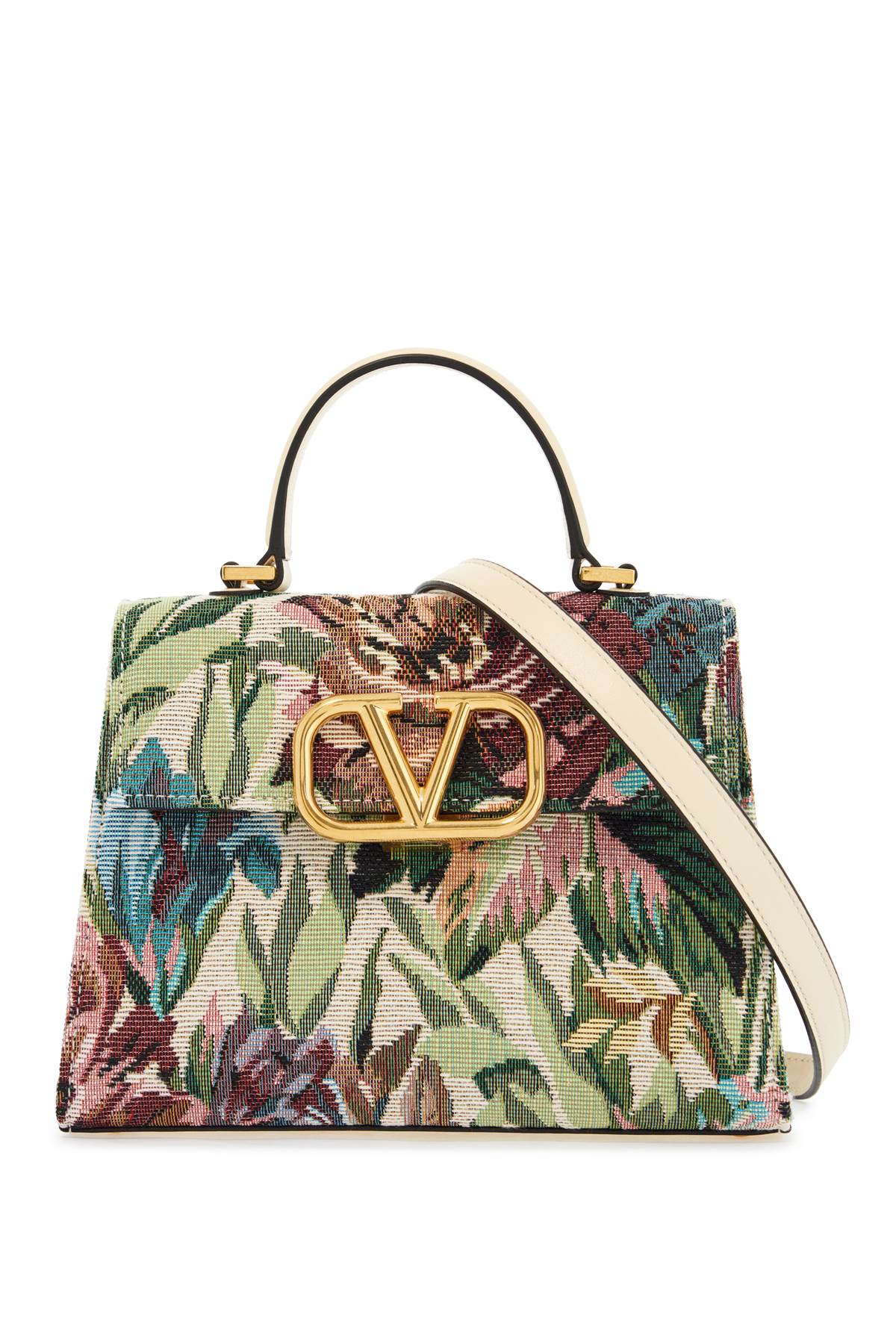 Valentino Garavani small floral multicolor handbag with adjustable shoulder strap image 0