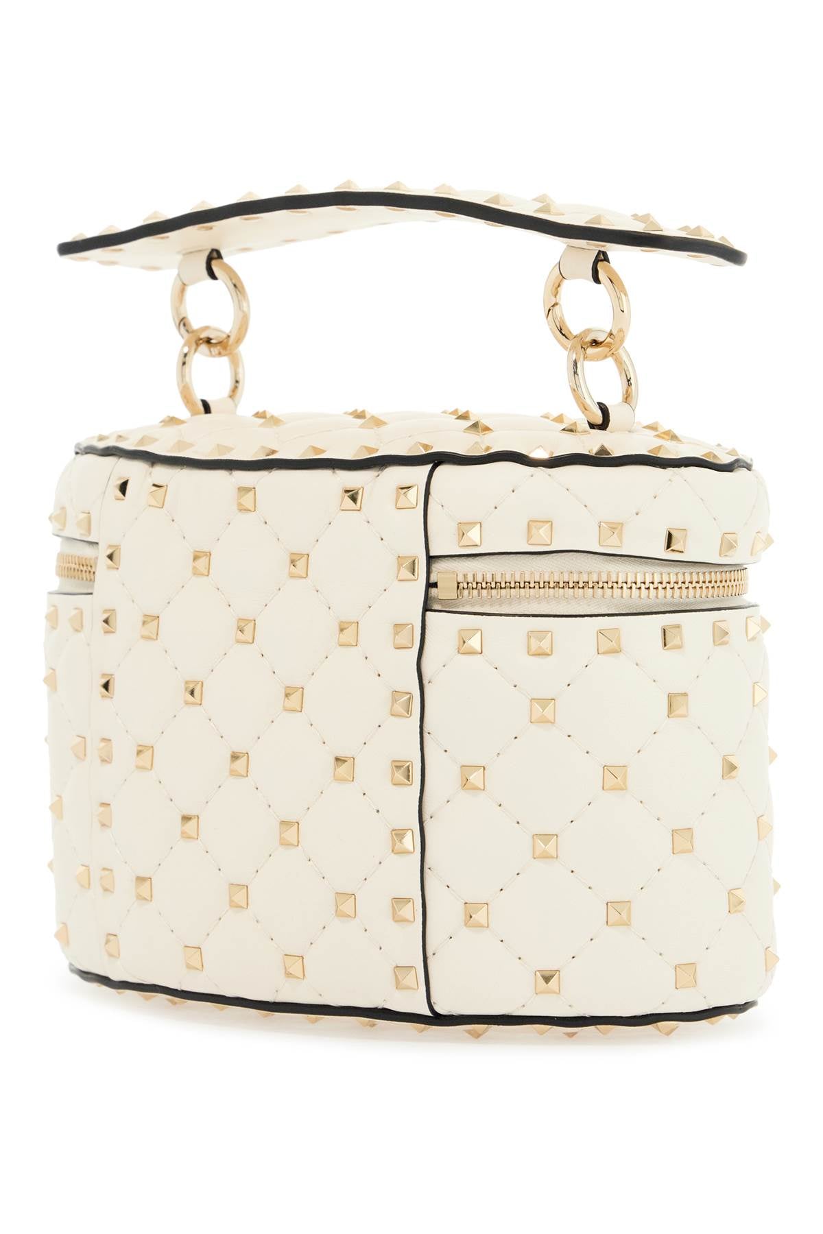 Valentino Garavani light ivory leather cylinder bag with chain image 1